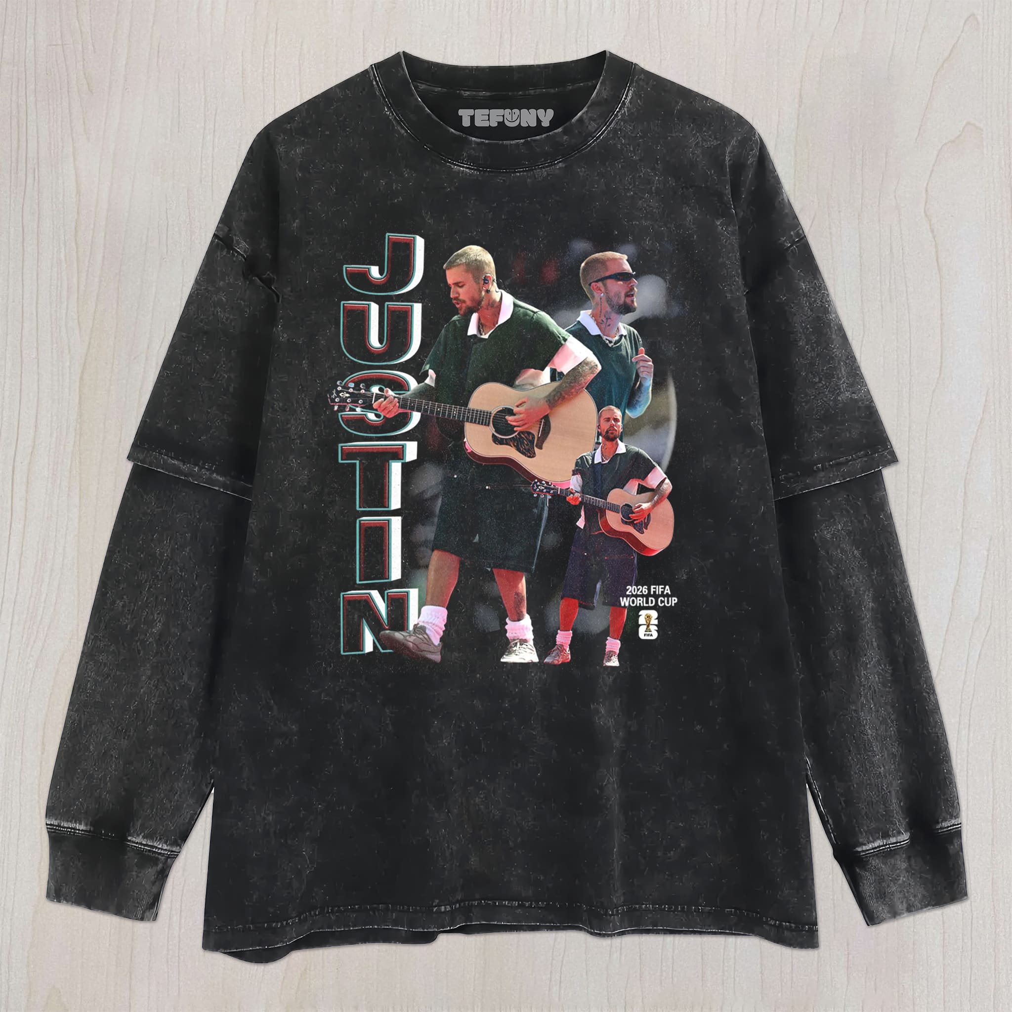 RETRO GUITAR COLLAGE UNISEX TEE, TANK TOP, LAYERED LS, SWEATSHIRT & HOODIE