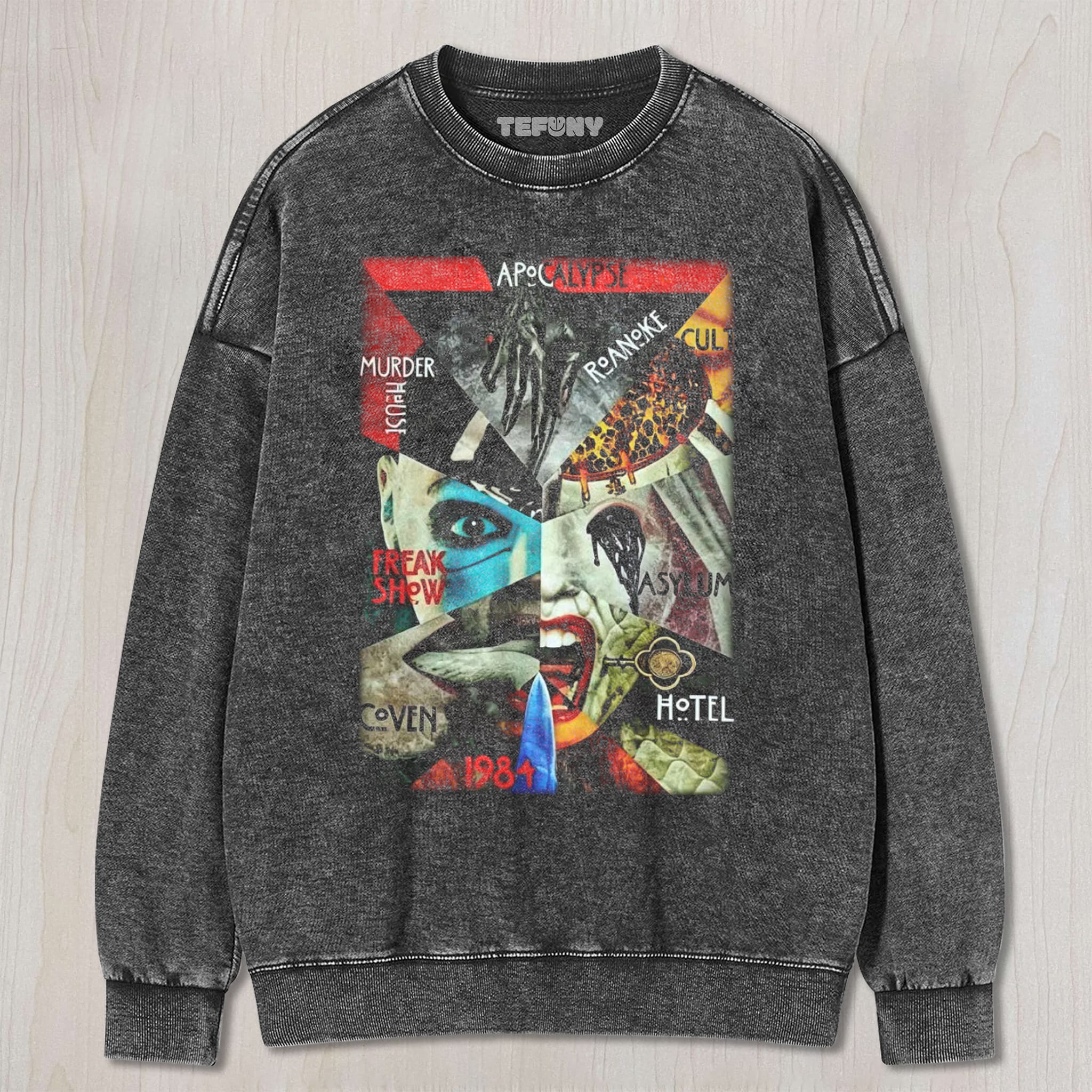 RETRO MULTIFIGURE GOTHIC SPOOKY UNISEX TEE, TANK TOP, LAYERED LS, SWEATSHIRT & HOODIE