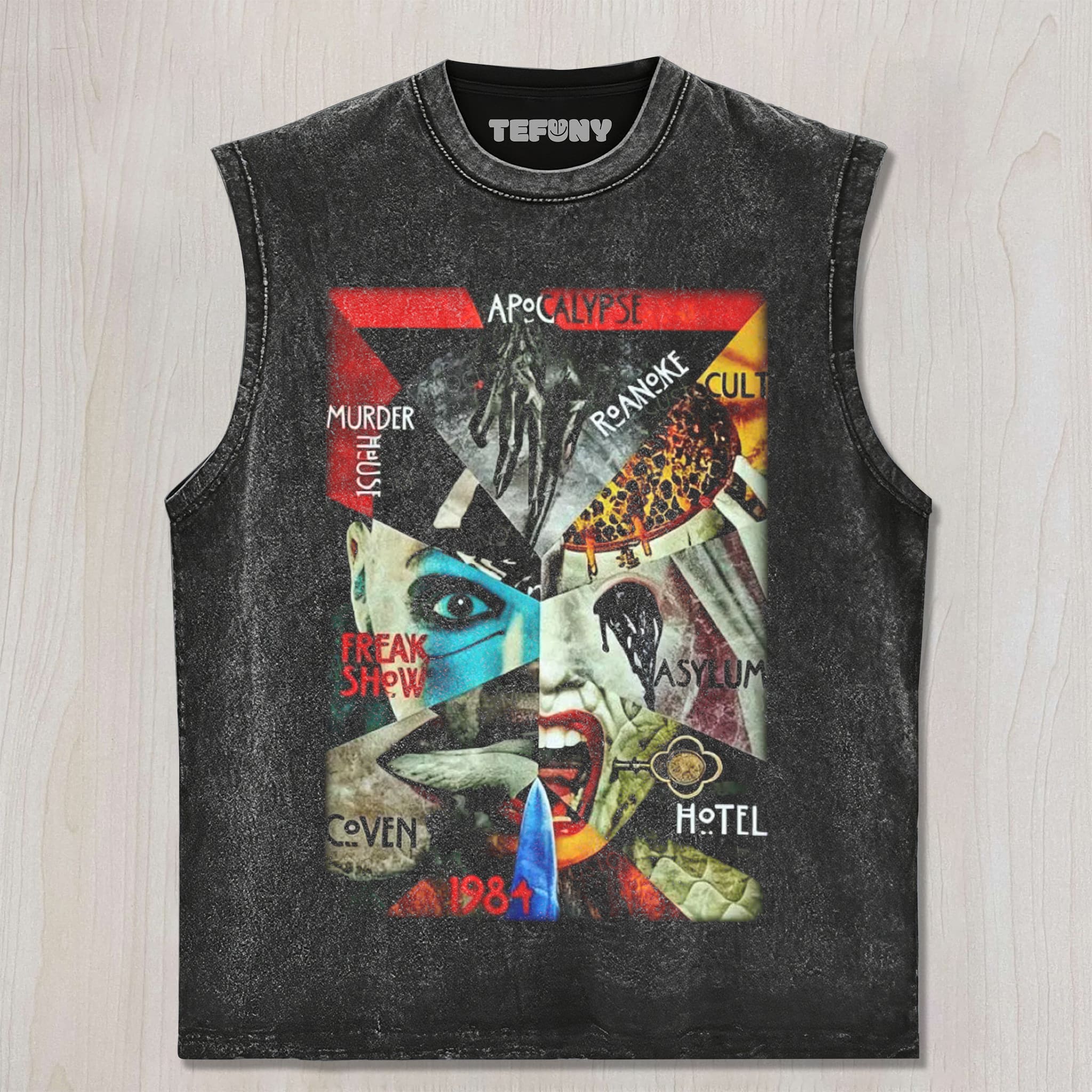 RETRO MULTIFIGURE GOTHIC SPOOKY UNISEX TEE, TANK TOP, LAYERED LS, SWEATSHIRT & HOODIE