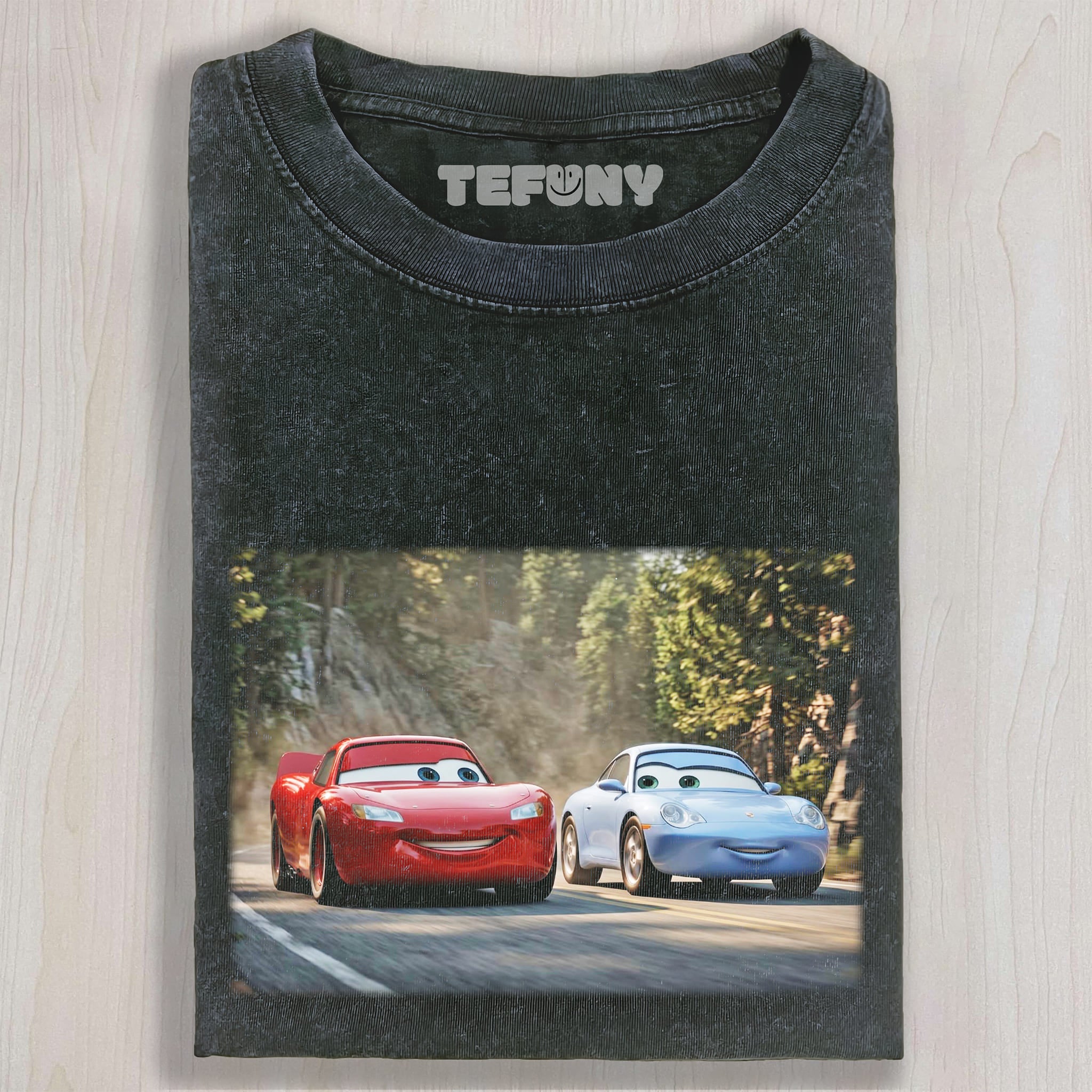 RETRO RACING CARTOON GRAPHIC TEE UNISEX TEE, TANK TOP, LAYERED LS, SWEATSHIRT & HOODIE