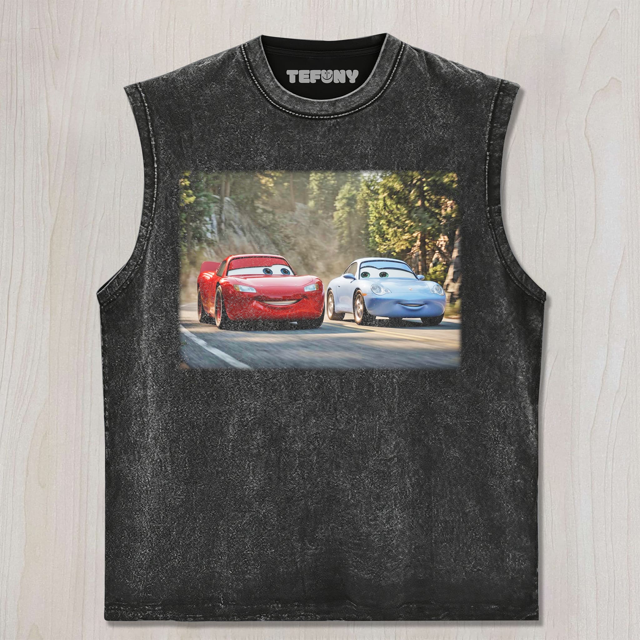 RETRO RACING CARTOON GRAPHIC TEE UNISEX TEE, TANK TOP, LAYERED LS, SWEATSHIRT & HOODIE