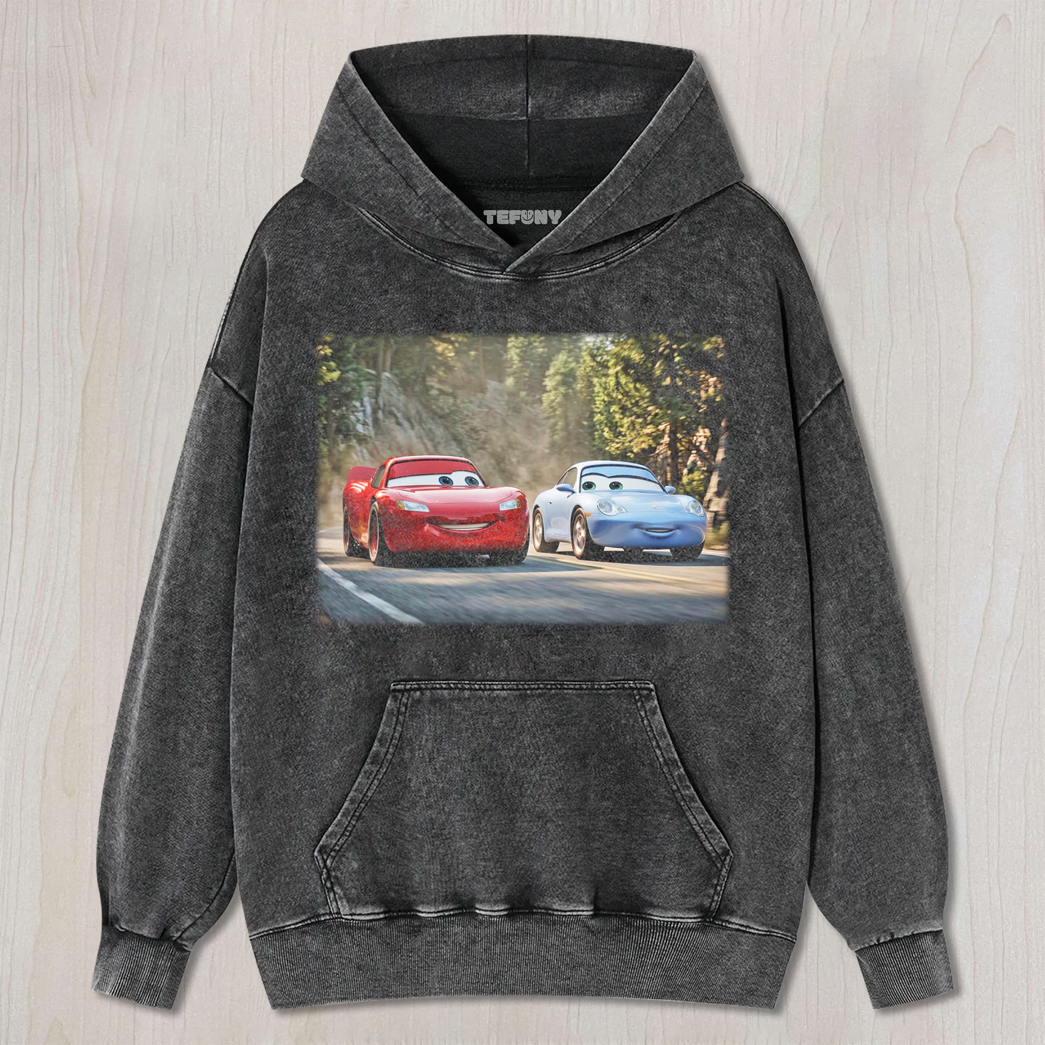 RETRO RACING CARTOON GRAPHIC TEE UNISEX TEE, TANK TOP, LAYERED LS, SWEATSHIRT & HOODIE