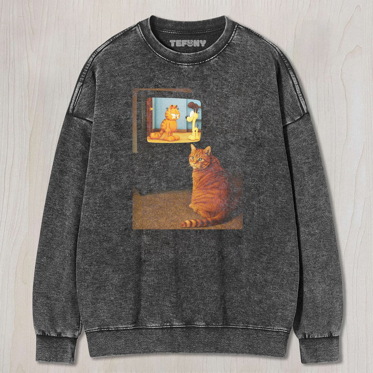 RETRO TV CAT UNISEX TEE, TANK TOP, LAYERED LS, SWEATSHIRT & HOODIE