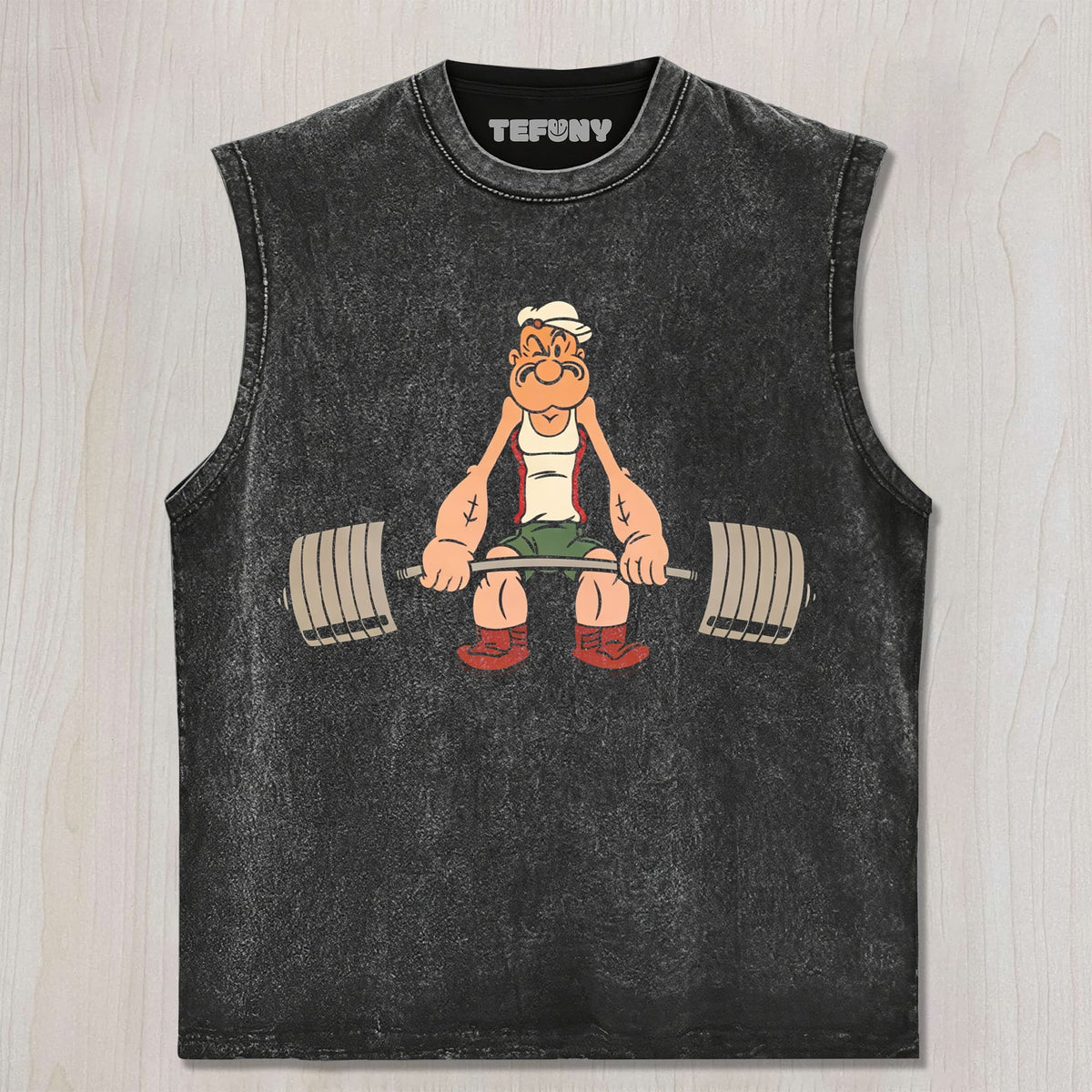RETRO WEIGHTLIFTING MUSCULAR SAILOR UNISEX TEE, TANK TOP, LAYERED LS, SWEATSHIRT & HOODIE