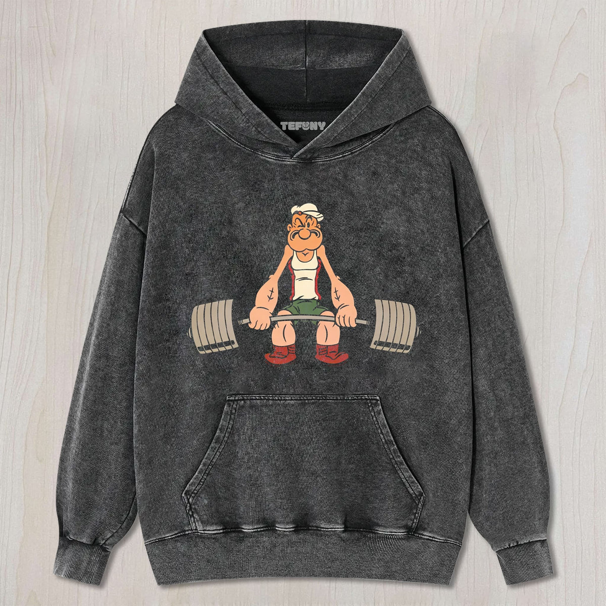 RETRO WEIGHTLIFTING MUSCULAR SAILOR UNISEX TEE, TANK TOP, LAYERED LS, SWEATSHIRT & HOODIE