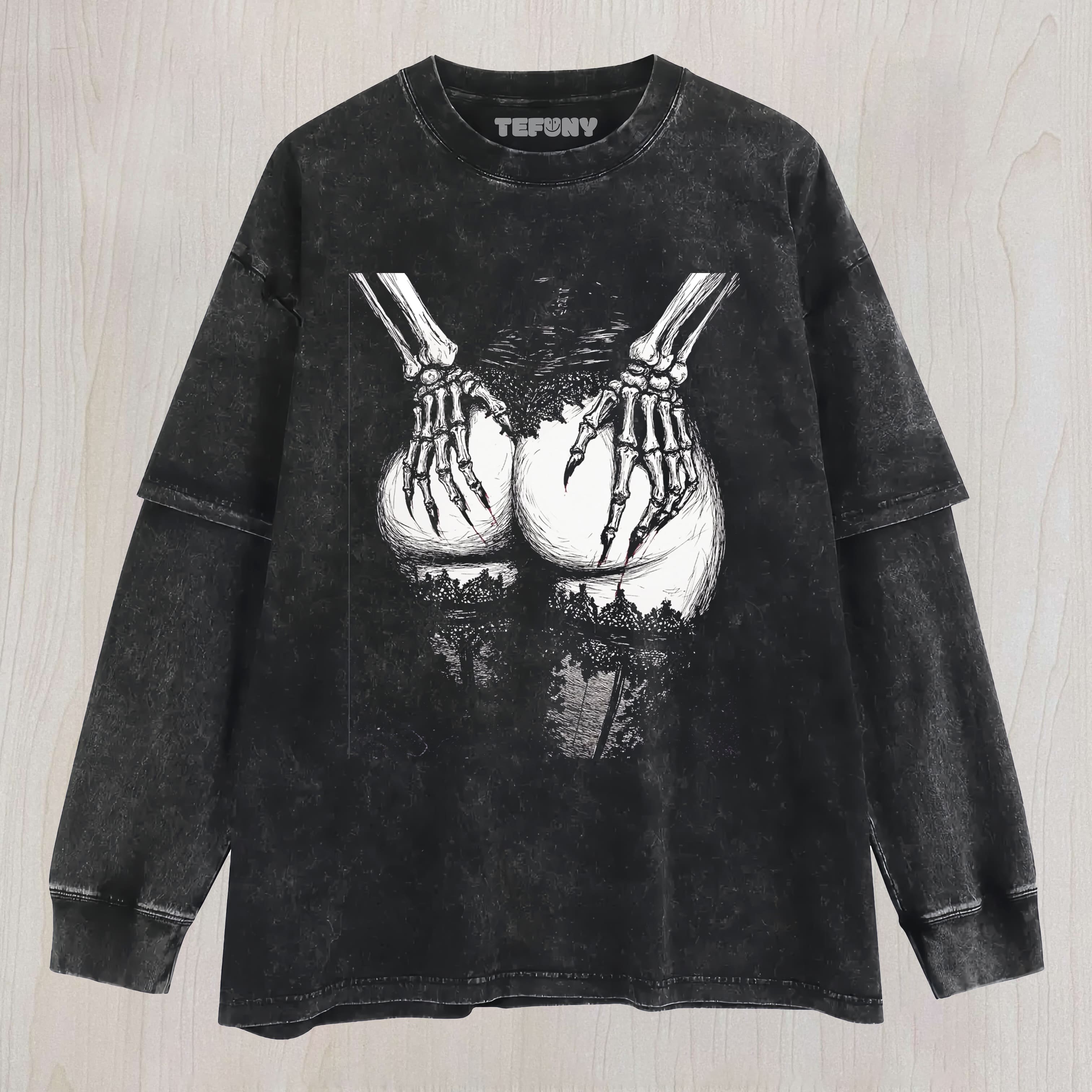 RETRO - DARK HUMOR V6 LAYERED LONG SLEEVE