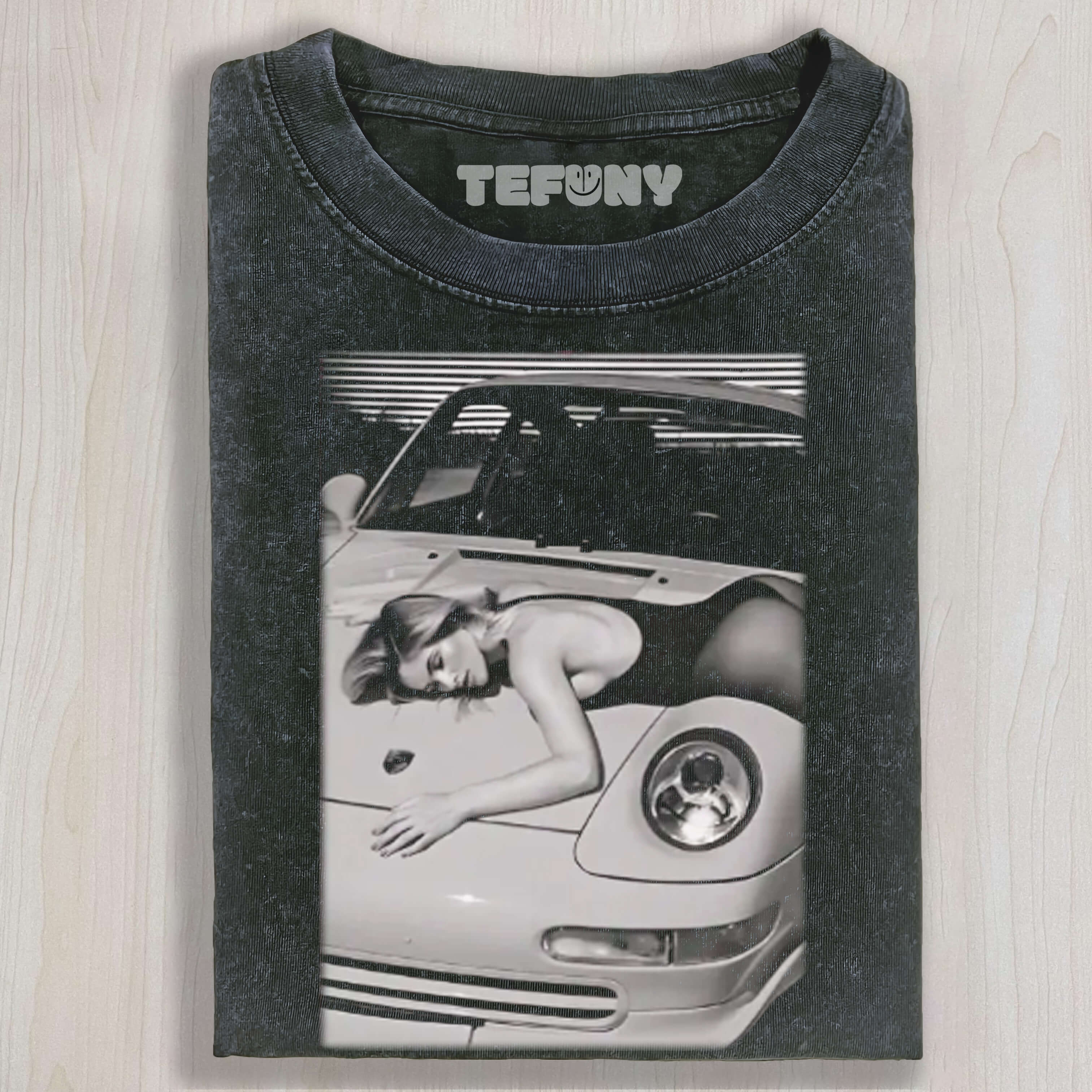 RETRO 911 CARS & GIRL T-SHIRT
