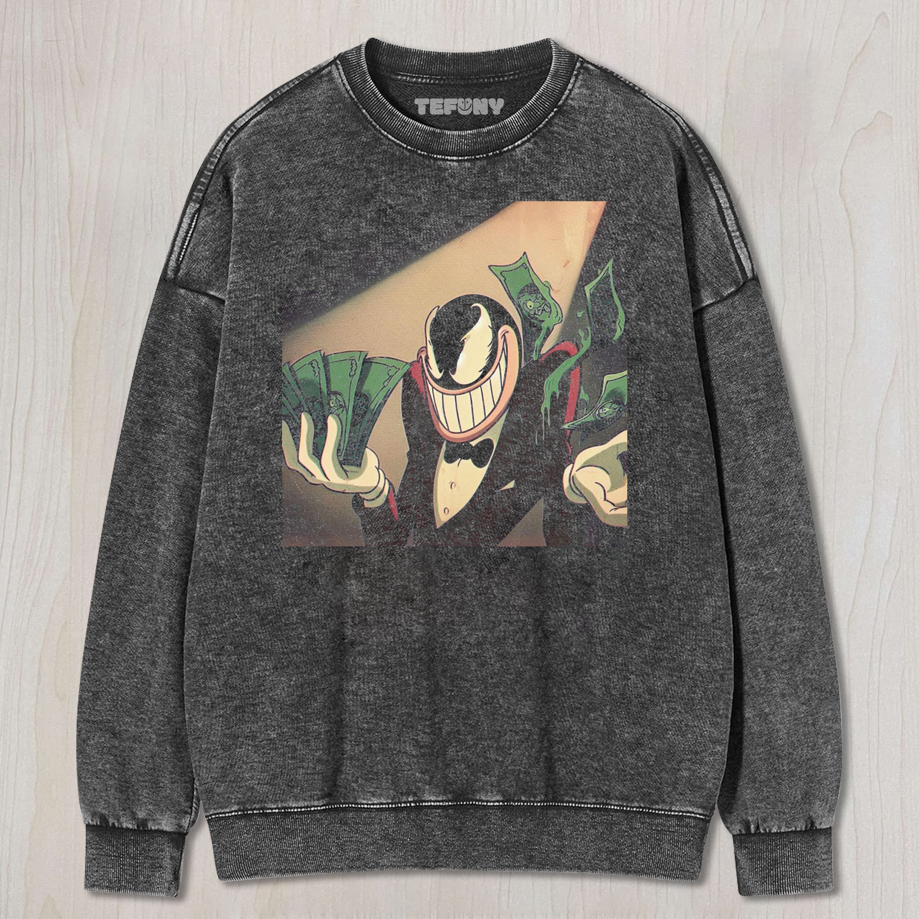 RETRO CARTOON VENOM UNISEX TEE, TANK TOP, LAYERED LS, SWEATSHIRT & HOODIE