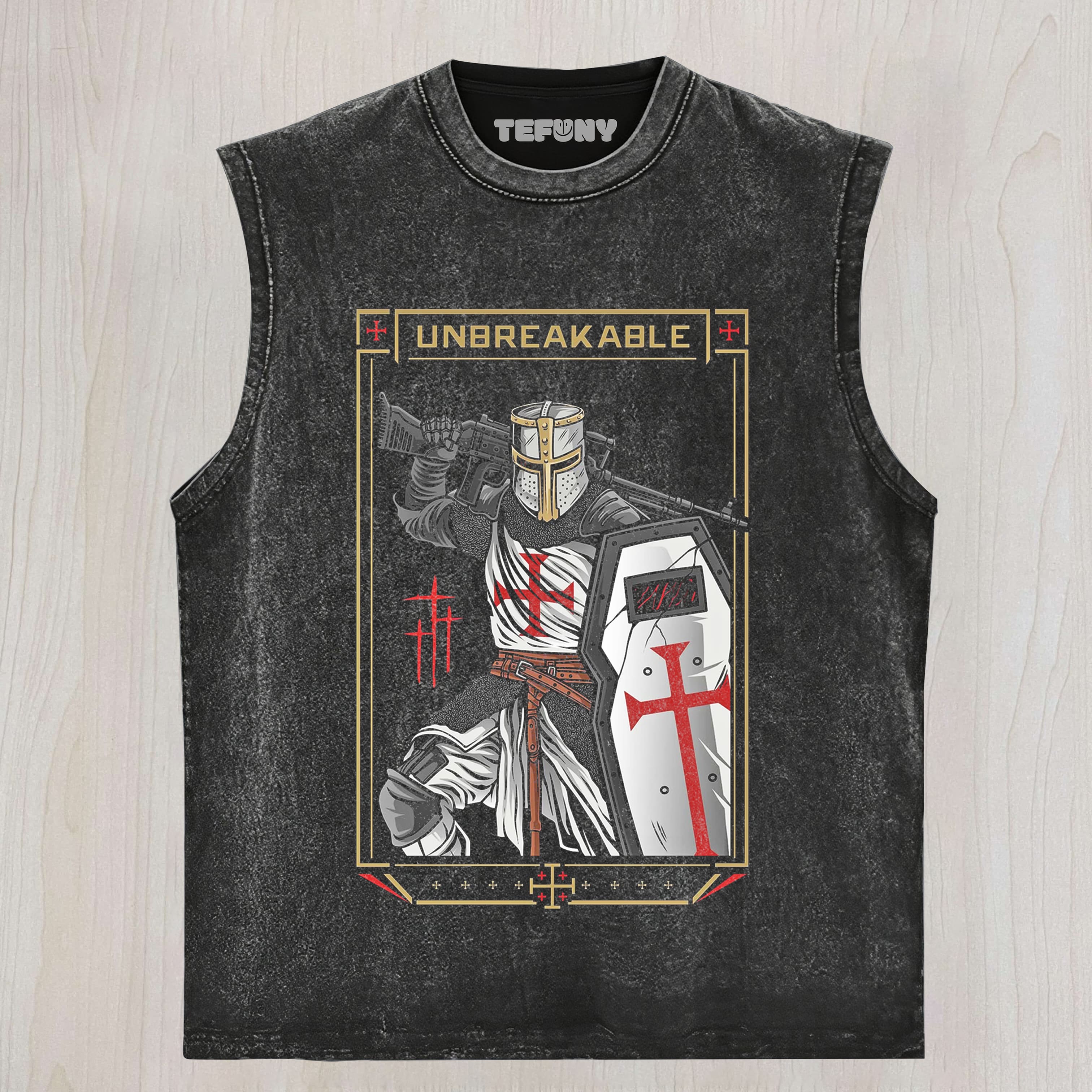 RETRO CROSS KNIGHT TANK TOP