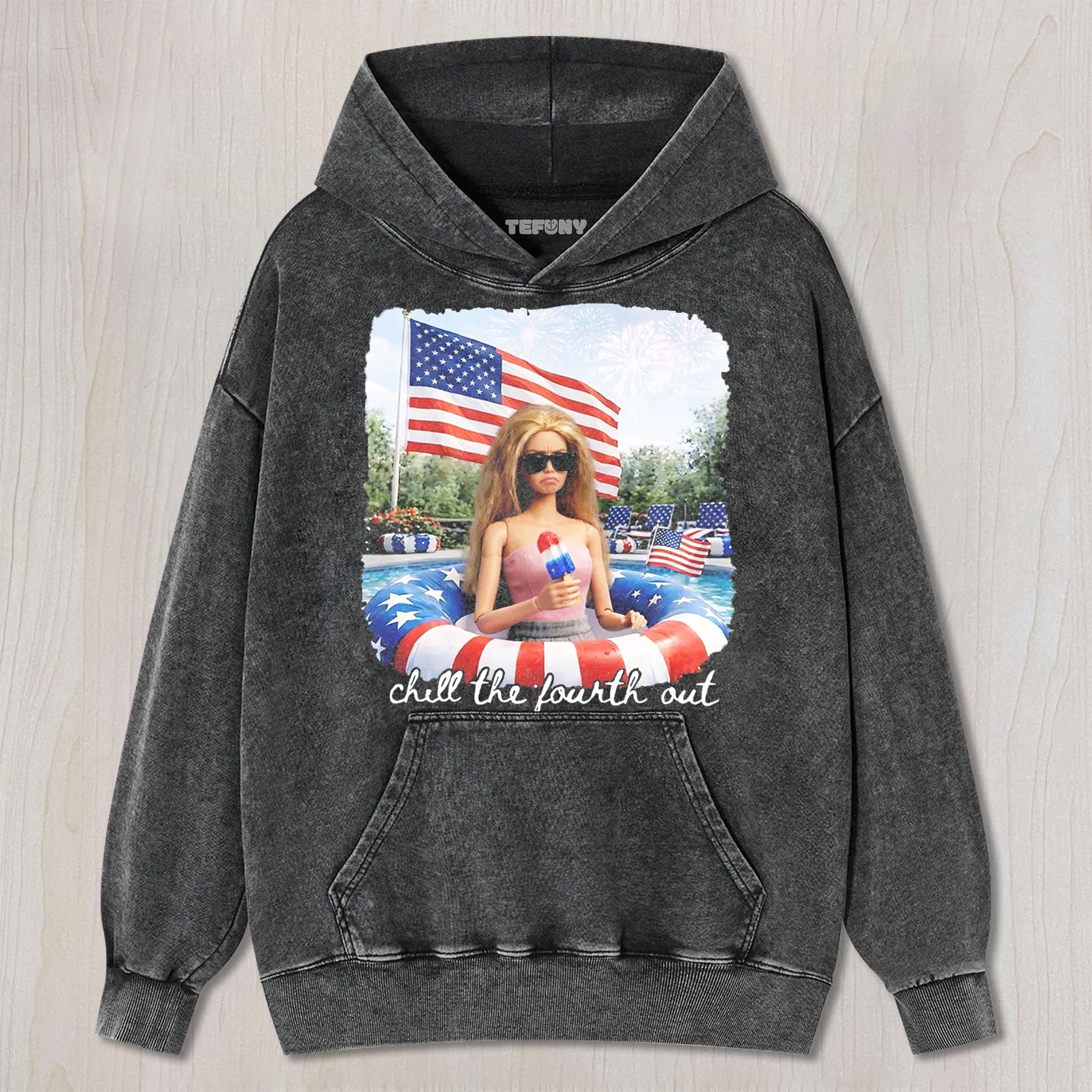 RETRO DOLL 4TH OF JULY V2 UNISEX TEE, TANK TOP, LAYERED LS, SWEATSHIRT & HOODIE