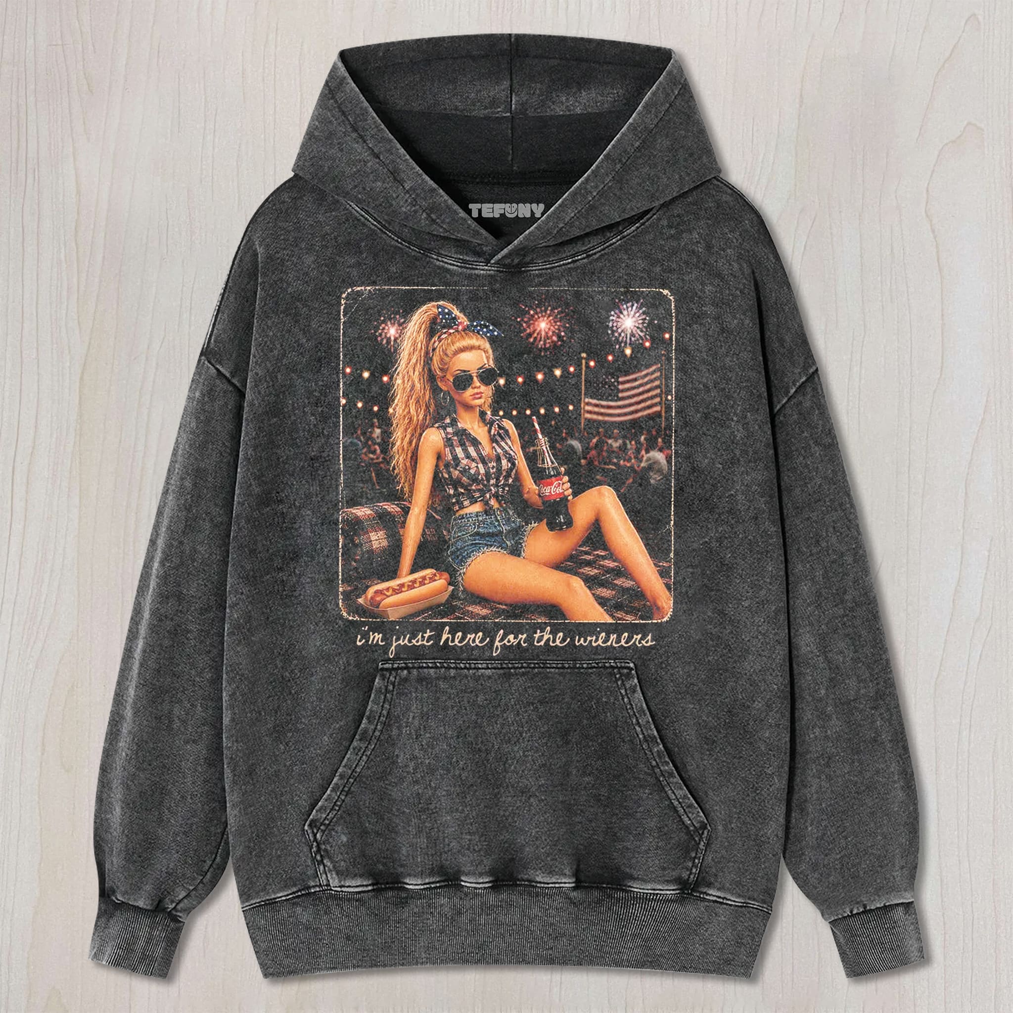 RETRO DOLL 4TH OF JULY V6 UNISEX TEE, TANK TOP, LAYERED LS, SWEATSHIRT & HOODIE