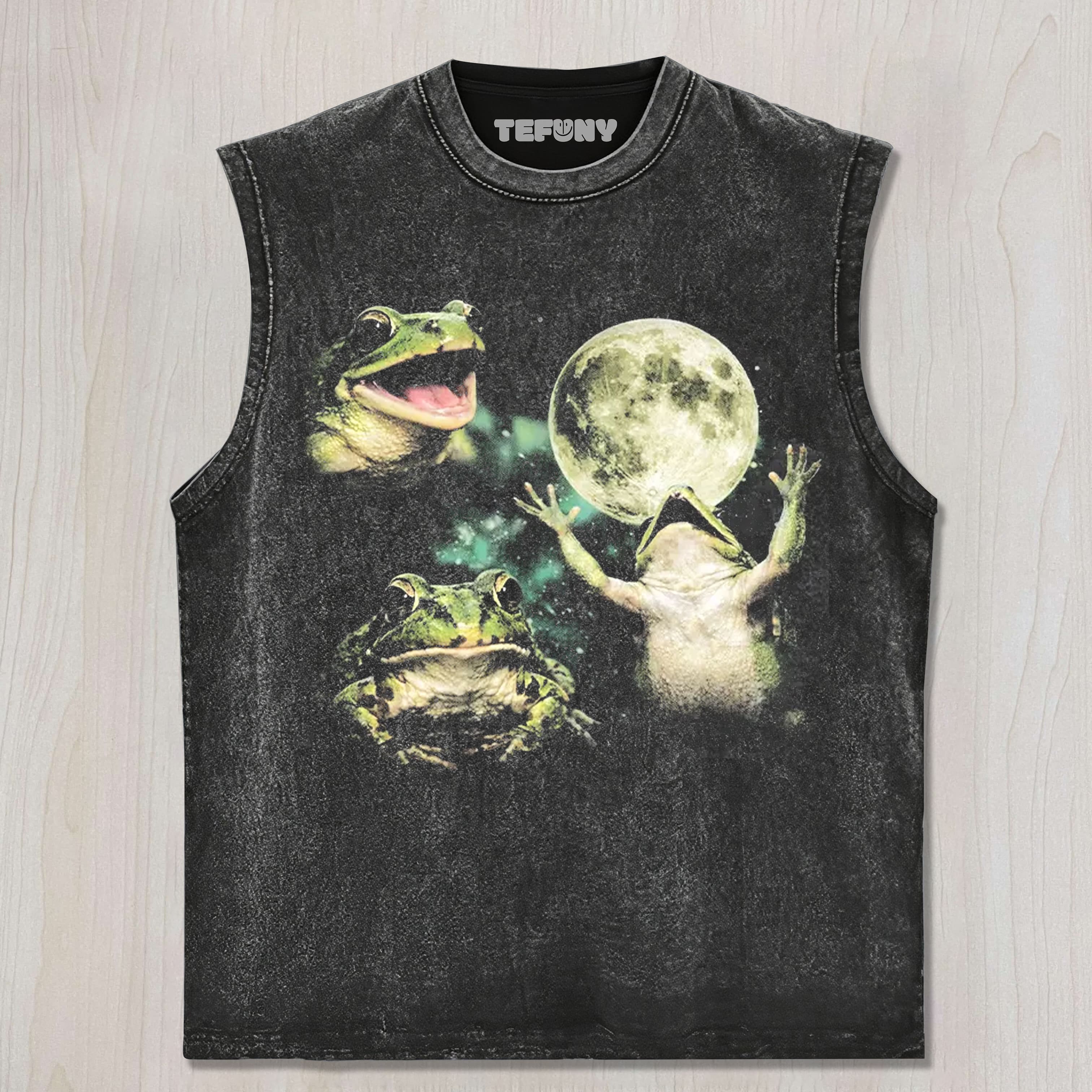 RETRO FROG MOON UNISEX TEE, TANK TOP, LAYERED LS, SWEATSHIRT & HOODIE