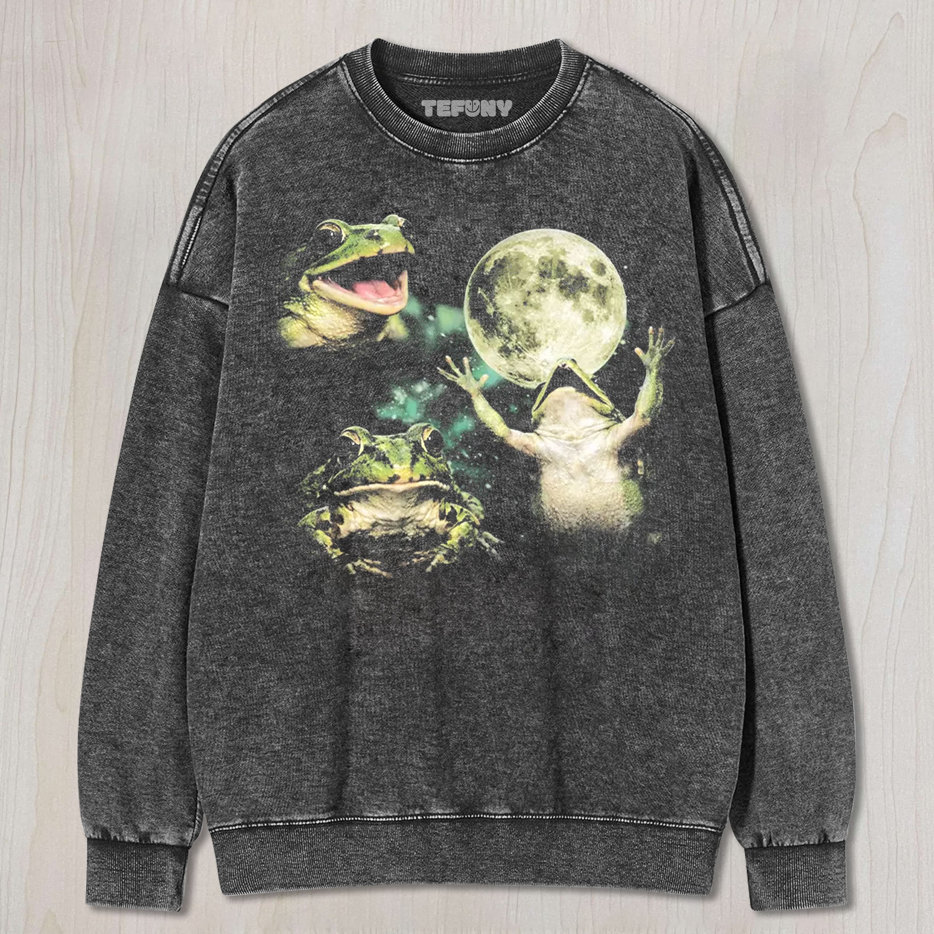RETRO FROG MOON UNISEX TEE, TANK TOP, LAYERED LS, SWEATSHIRT & HOODIE