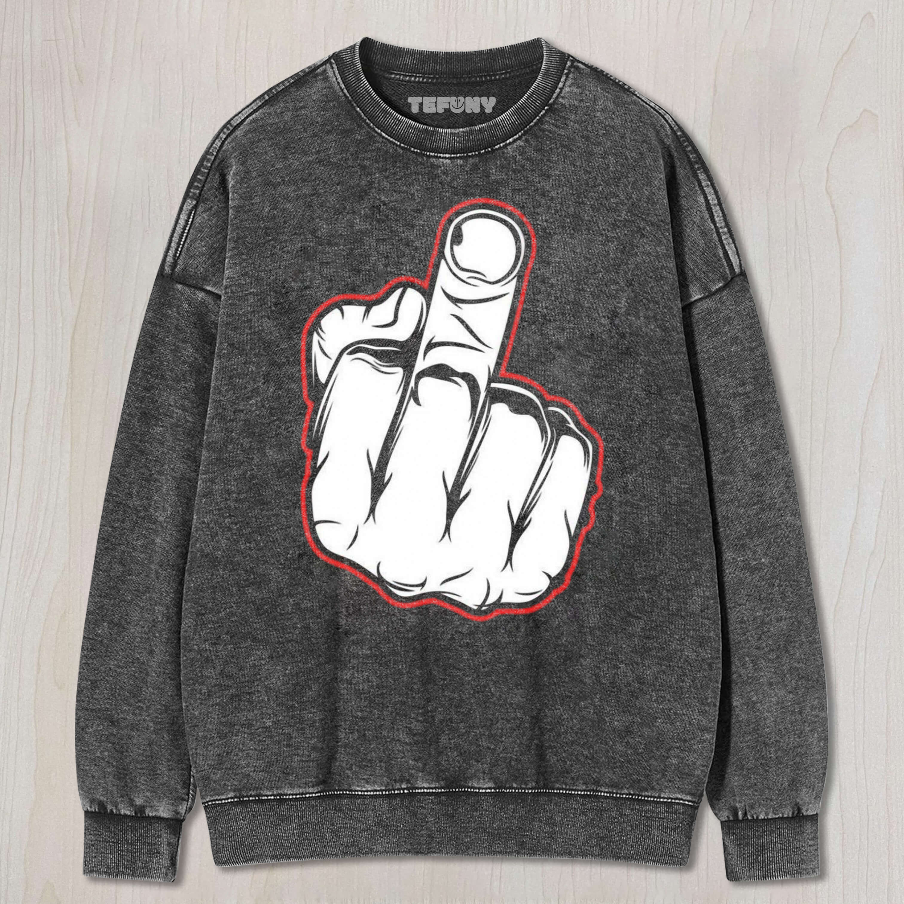 RETRO MIDDLE FINGER T-SHIRT