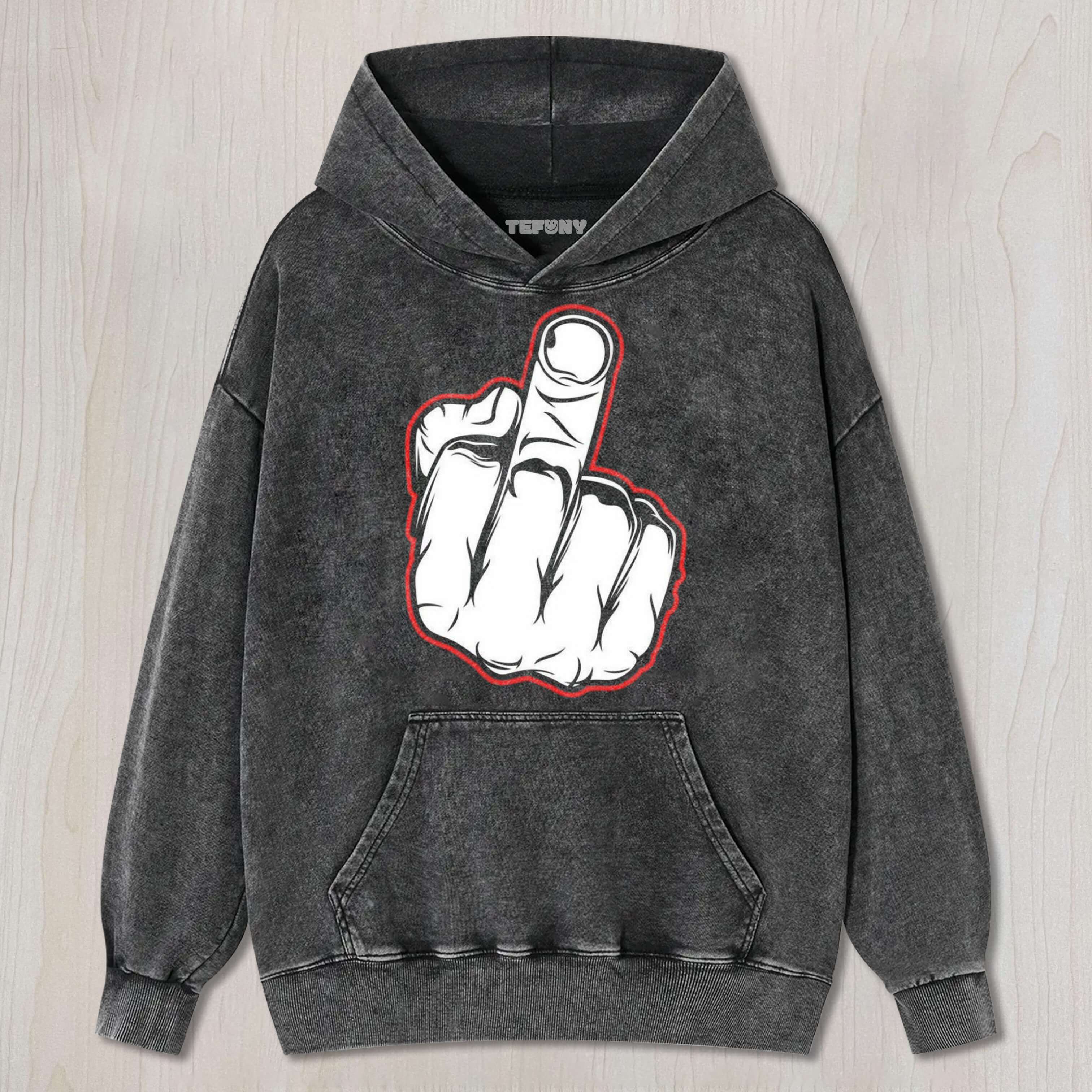 RETRO MIDDLE FINGER T-SHIRT