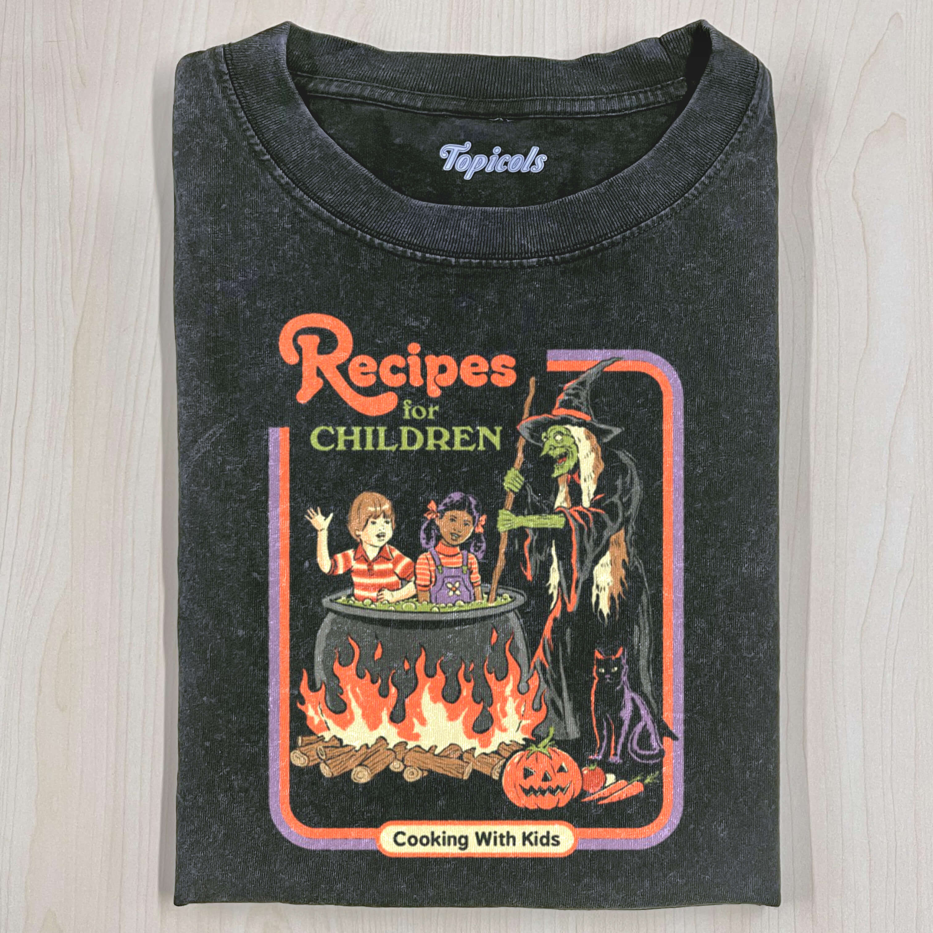 RETRO MOVIES RHODES RECIPES FOR CHILDREN T-SHIRT V4