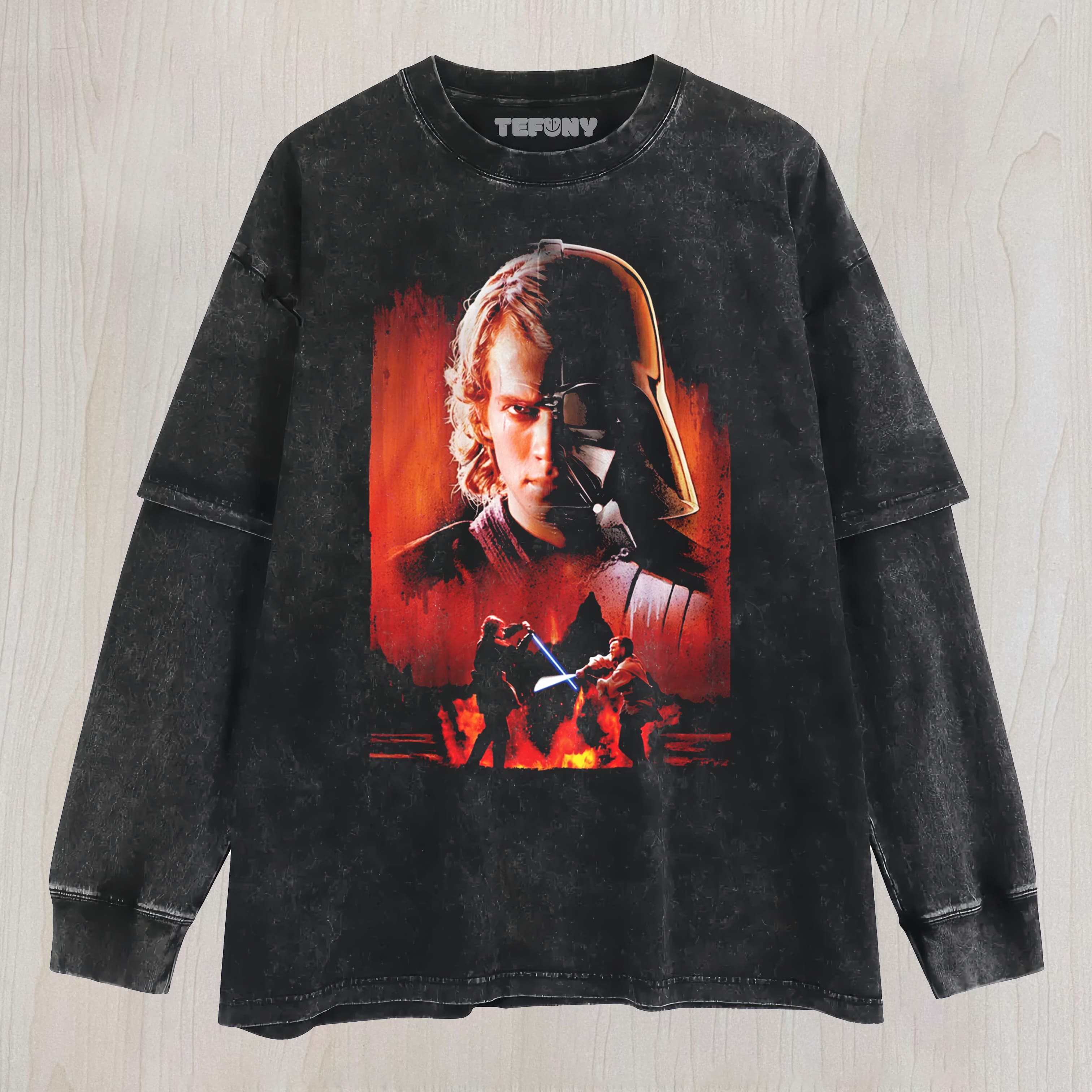 RETRO STAR WARS N4 LAYERED LONG SLEEVE