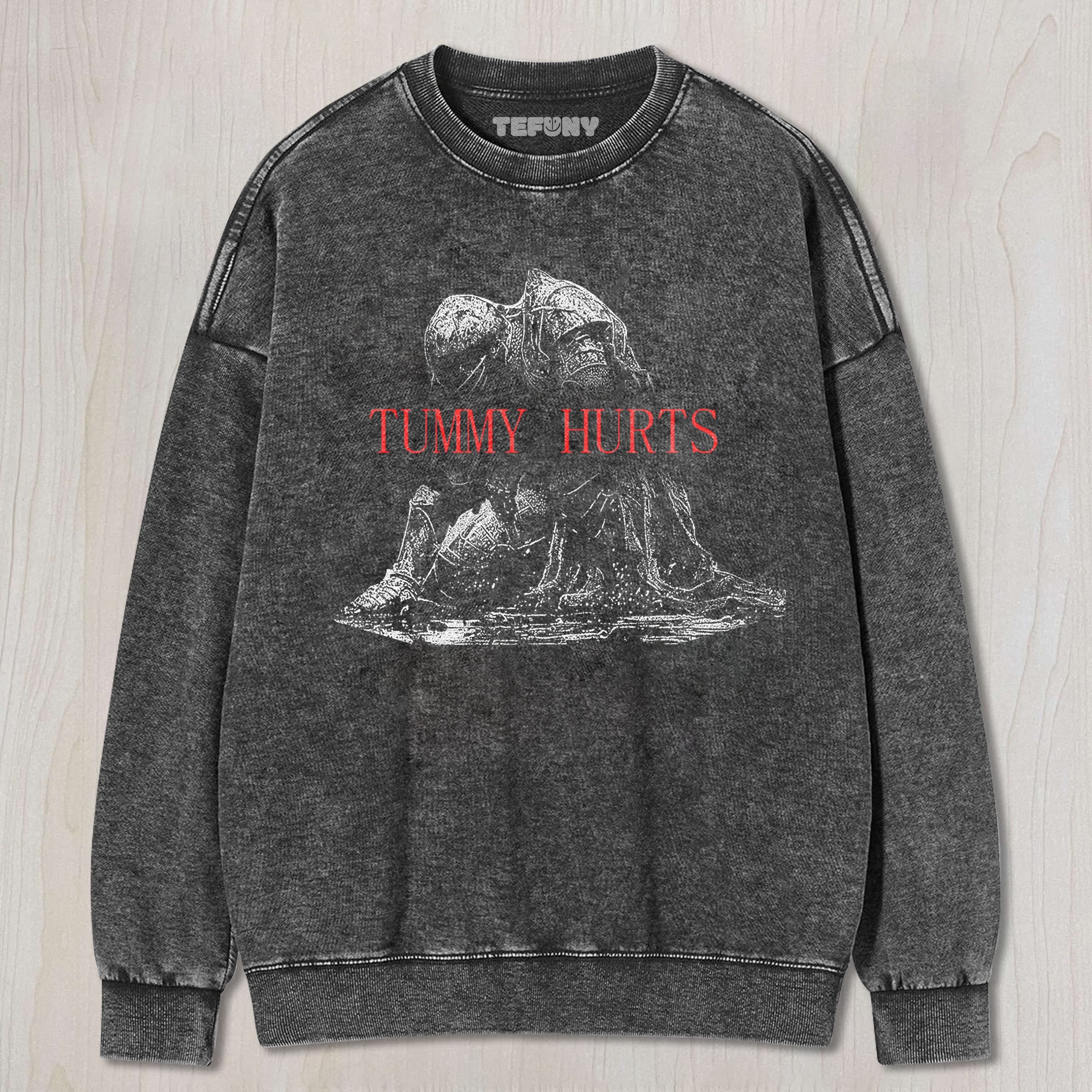 RETRO TUMMY HURTS TEE & SWEAT & HOOD