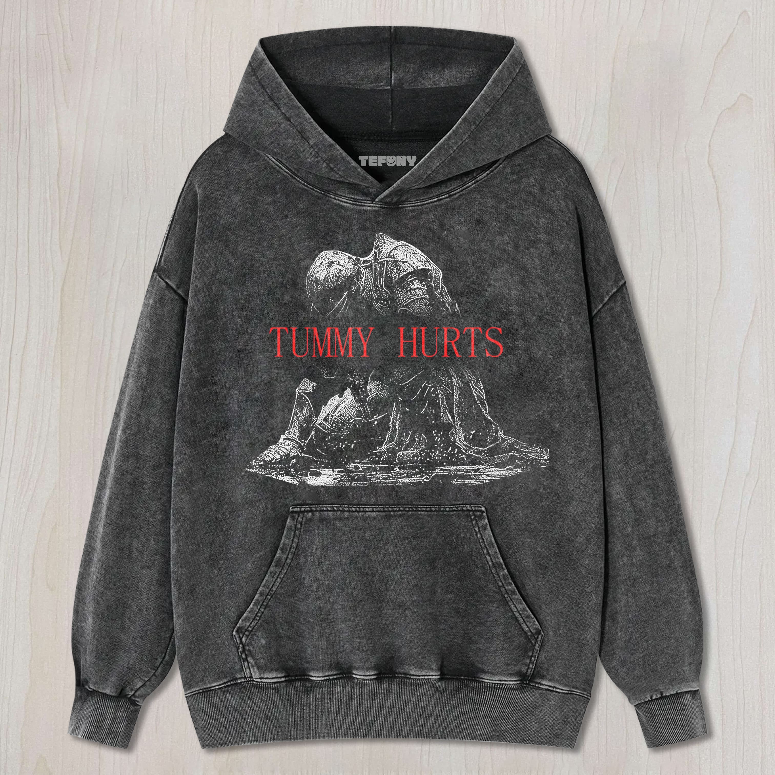 RETRO TUMMY HURTS TEE & SWEAT & HOOD