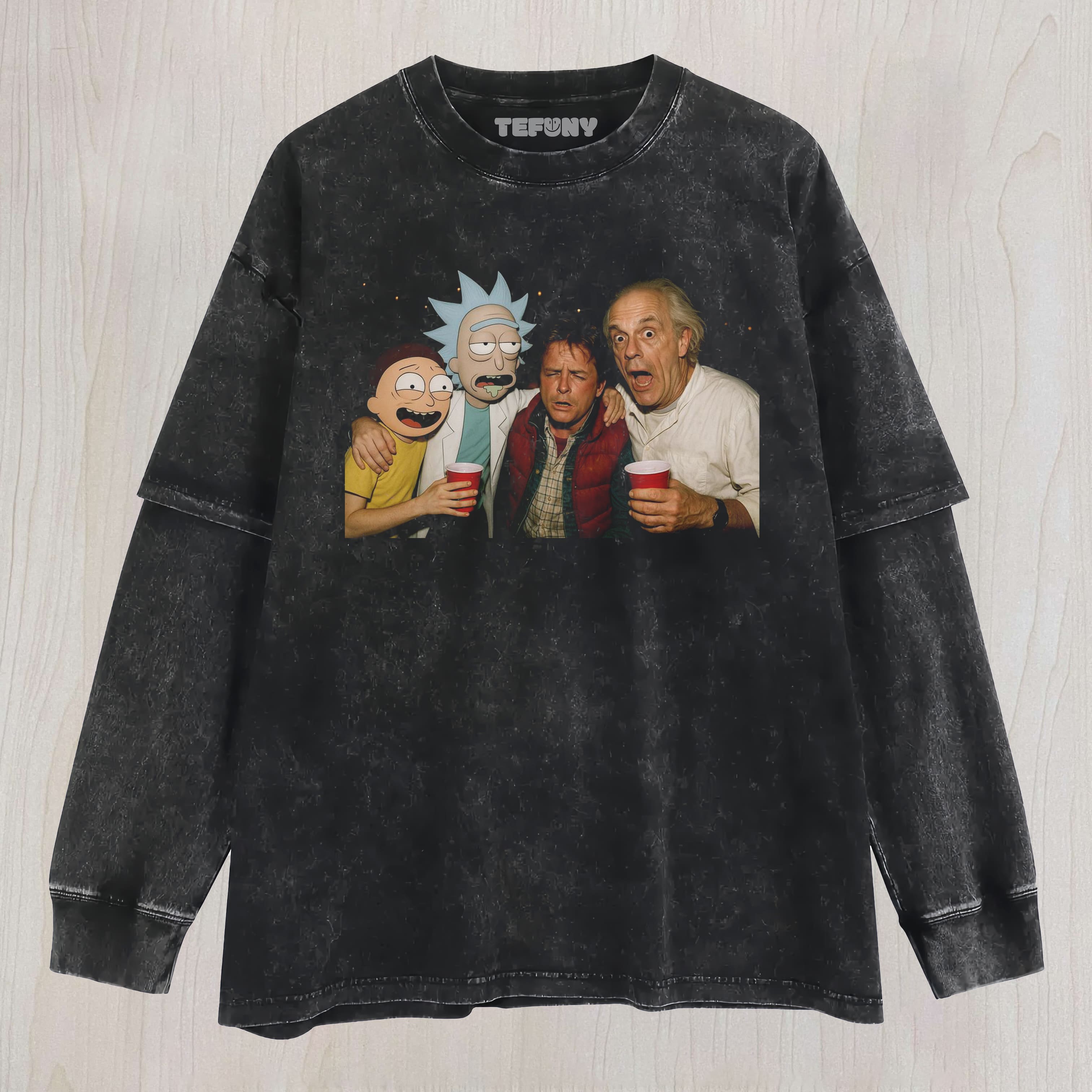 RICK AND MORTY UNISEXS TEE, TANK TOP, LAYERED LS, SWEATSHIRT & HOODIE