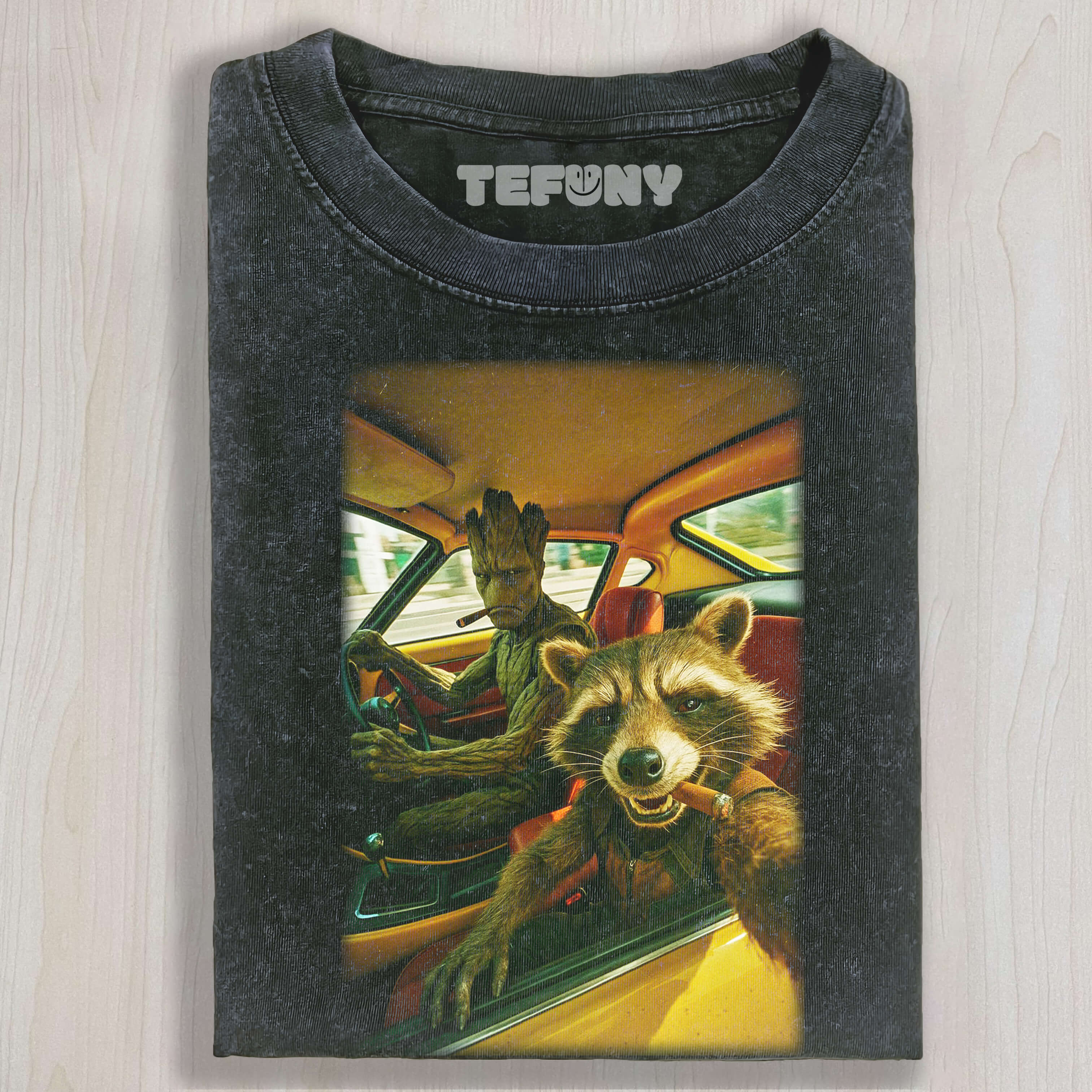 ROCKET RACCOON AND GROOT T-SHIRT