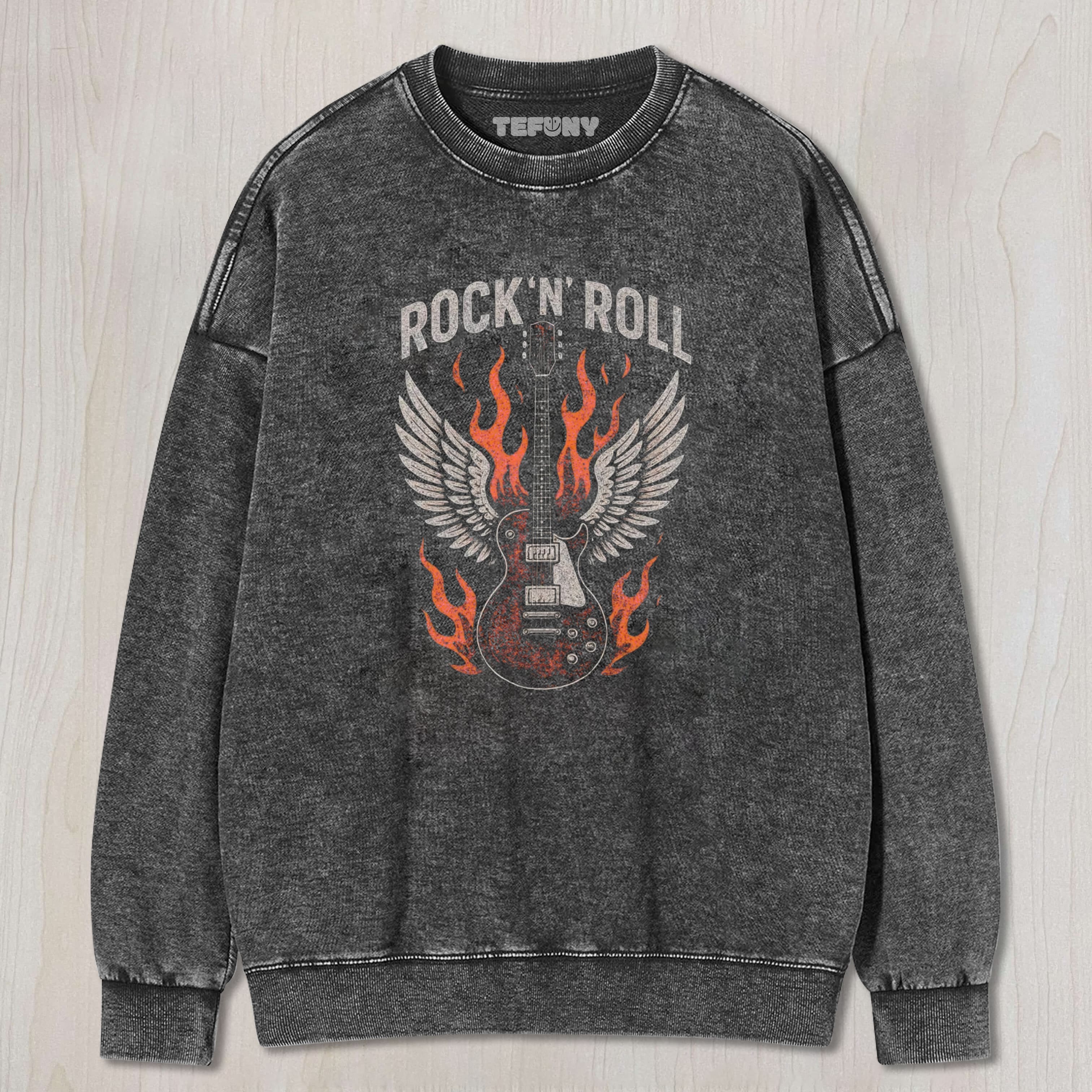 ROCK 'N' ROLL GUITAR WINGS COTTON TEE & SWEAT & HOOD