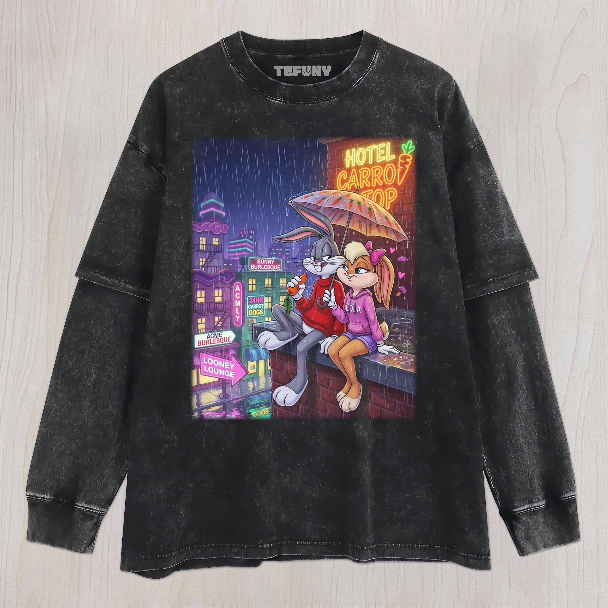 ROMANTIC CARTOON COUPLE VINTAGE TEE UNISEX TEE, TANK TOP, LAYERED LS, SWEATSHIRT & HOODIE