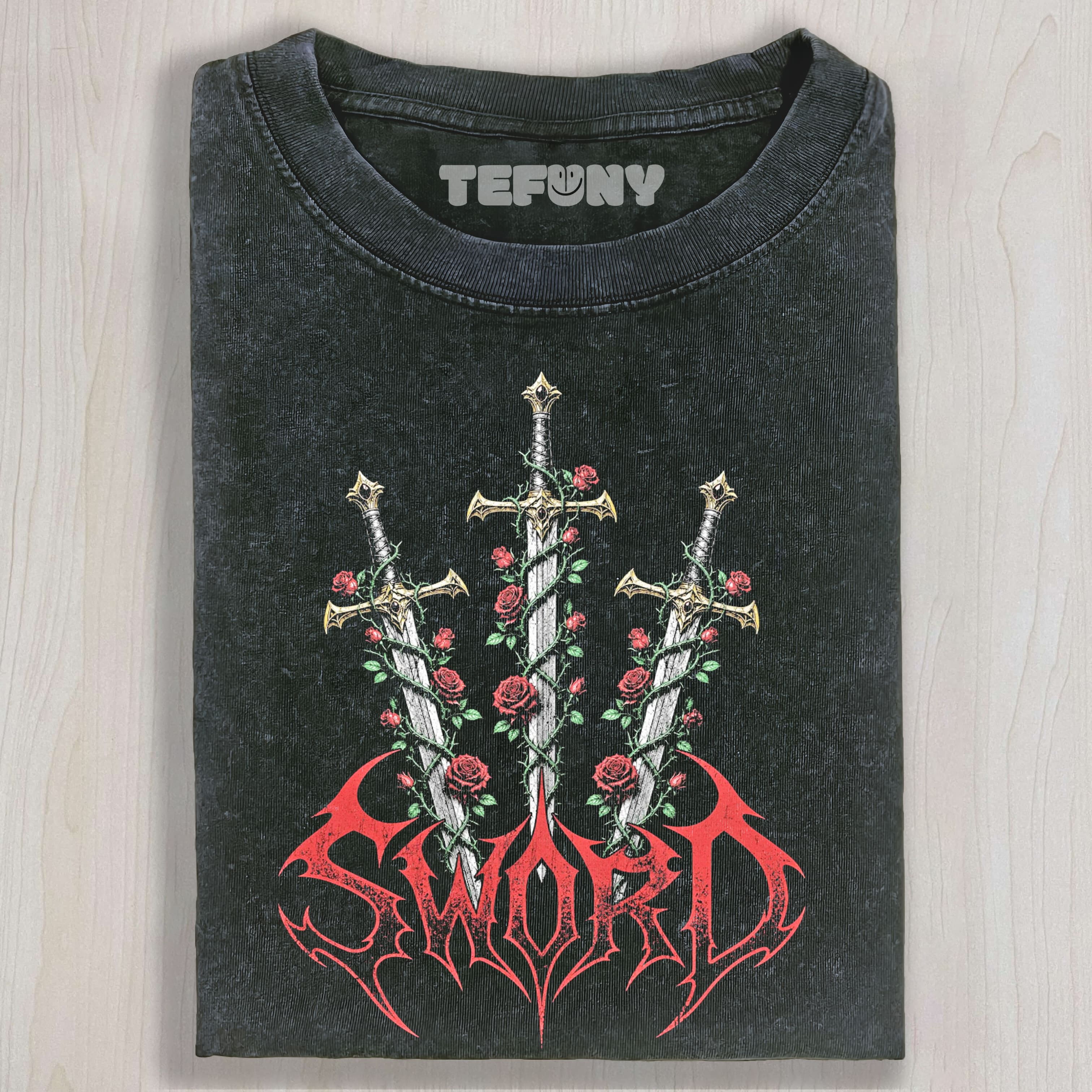 ROSE SWORD UNISEX TEE, TANK TOP, LAYERED LS, SWEATSHIRT & HOODIE