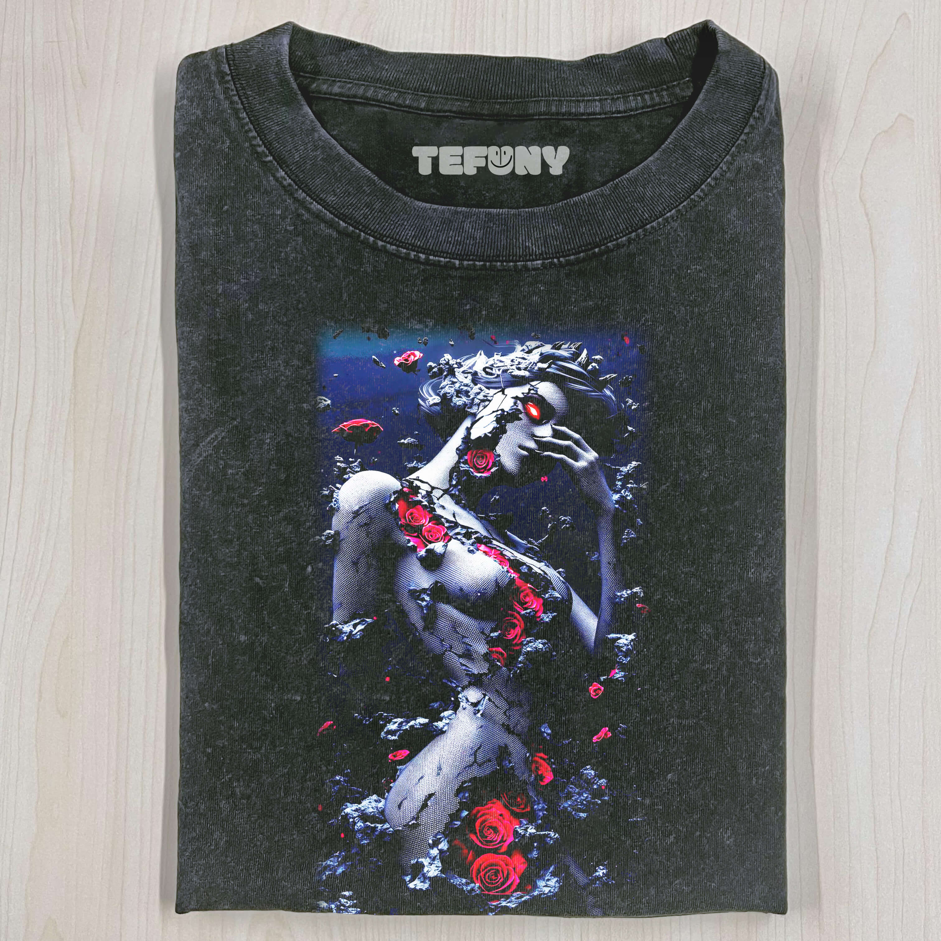 ROSE WOMAN SCULPTURE T-SHIRT