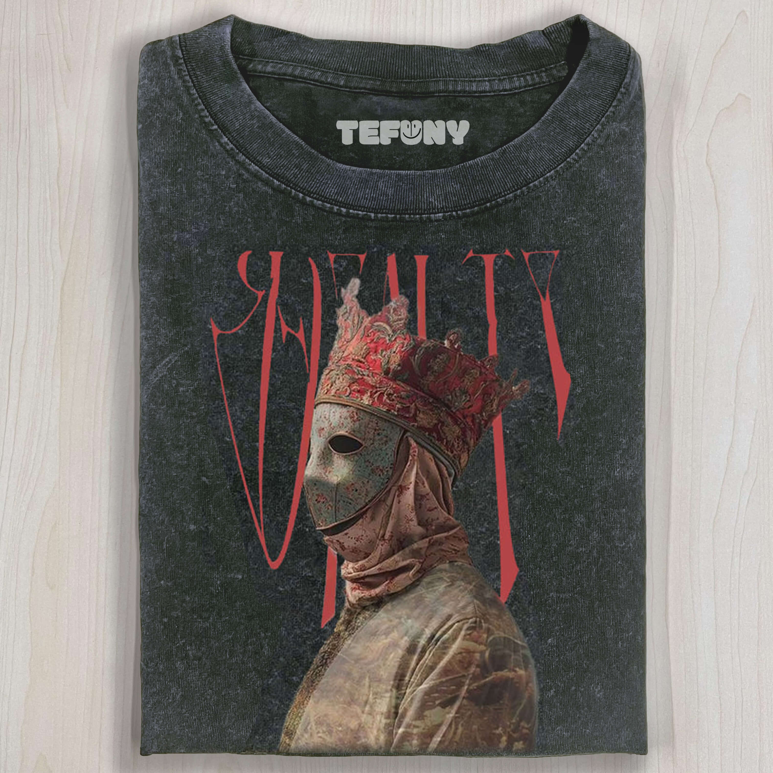 ROYALTY MASKED MONARCH ART POSTER T-SHIRT