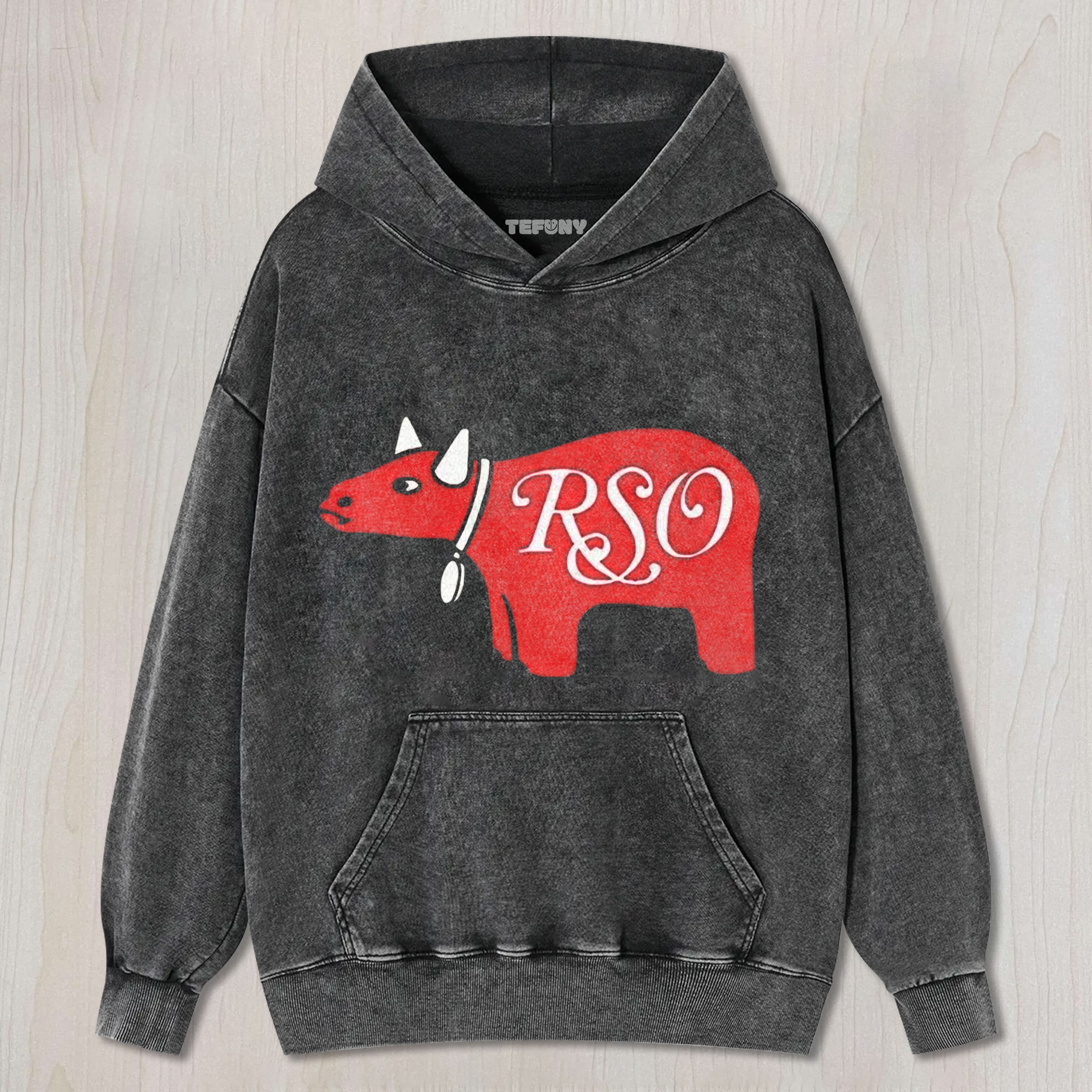 RSO RECORDS WASHED  UNISEX TEE, TANK TOP, LAYERED LS, SWEATSHIRT & HOODIE