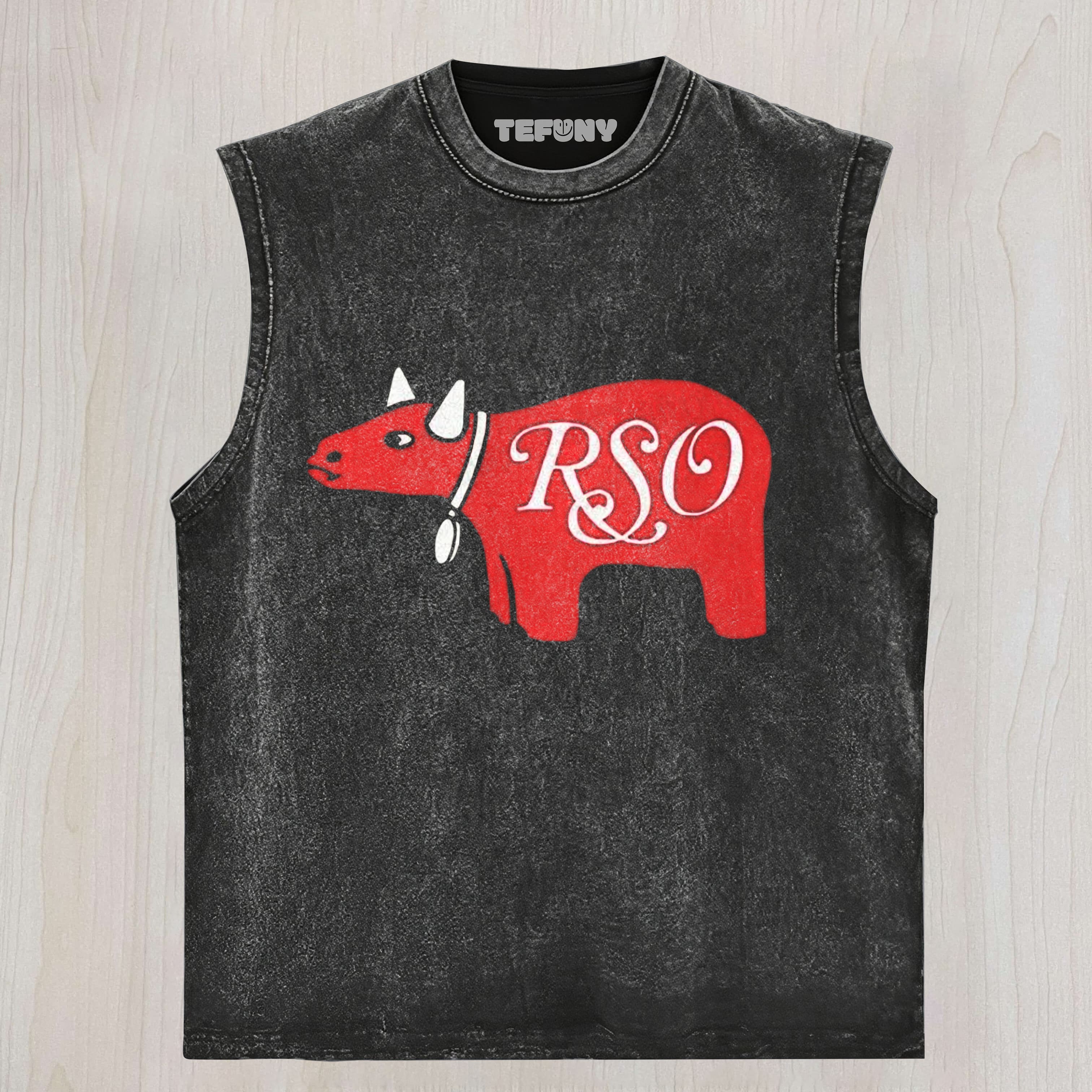 RSO RECORDS WASHED  UNISEX TEE, TANK TOP, LAYERED LS, SWEATSHIRT & HOODIE