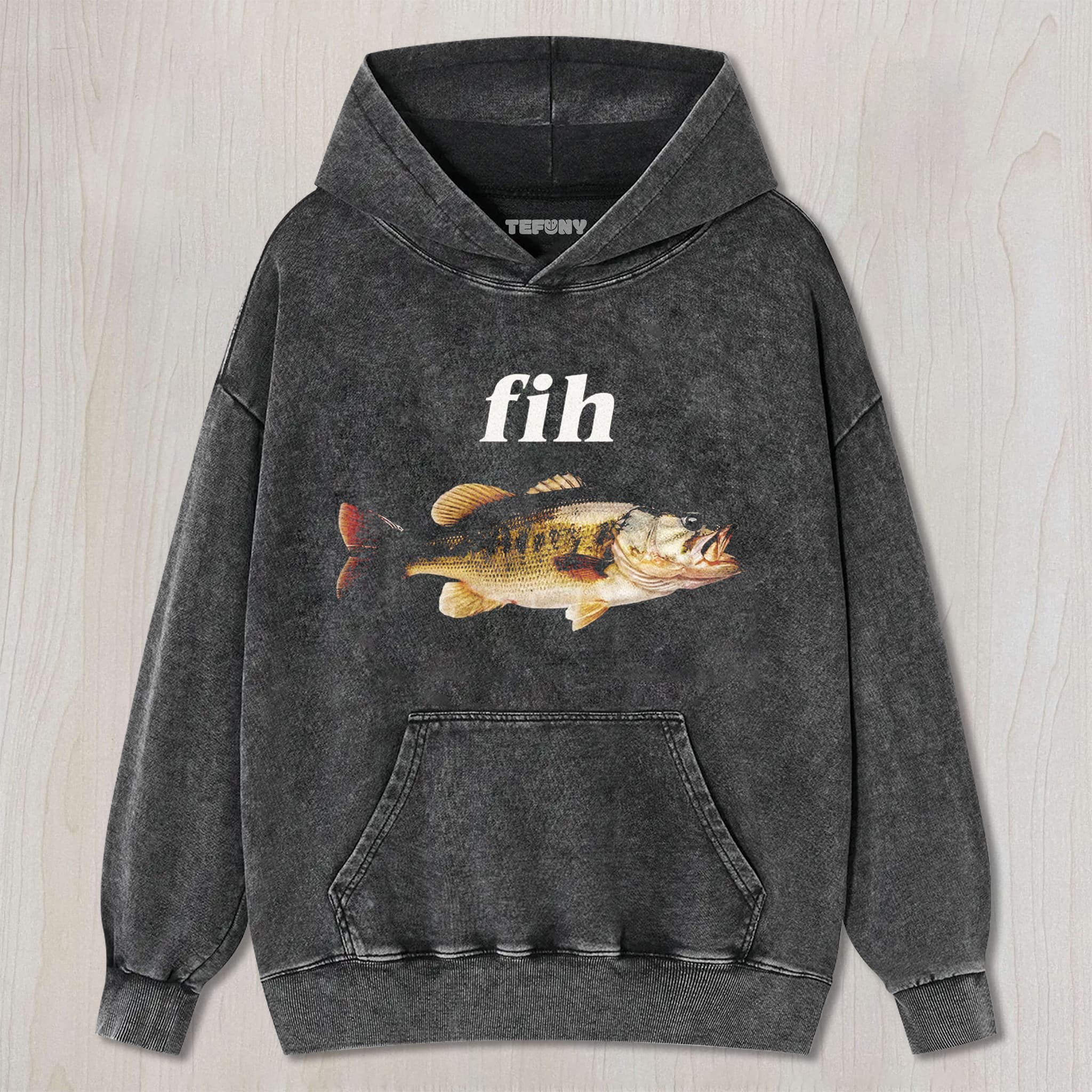 REALISTIC BASS FISH SIMPLE LETTER UNISEX TEE, TANK TOP, LAYERED LS, SWEATSHIRT & HOODIE
