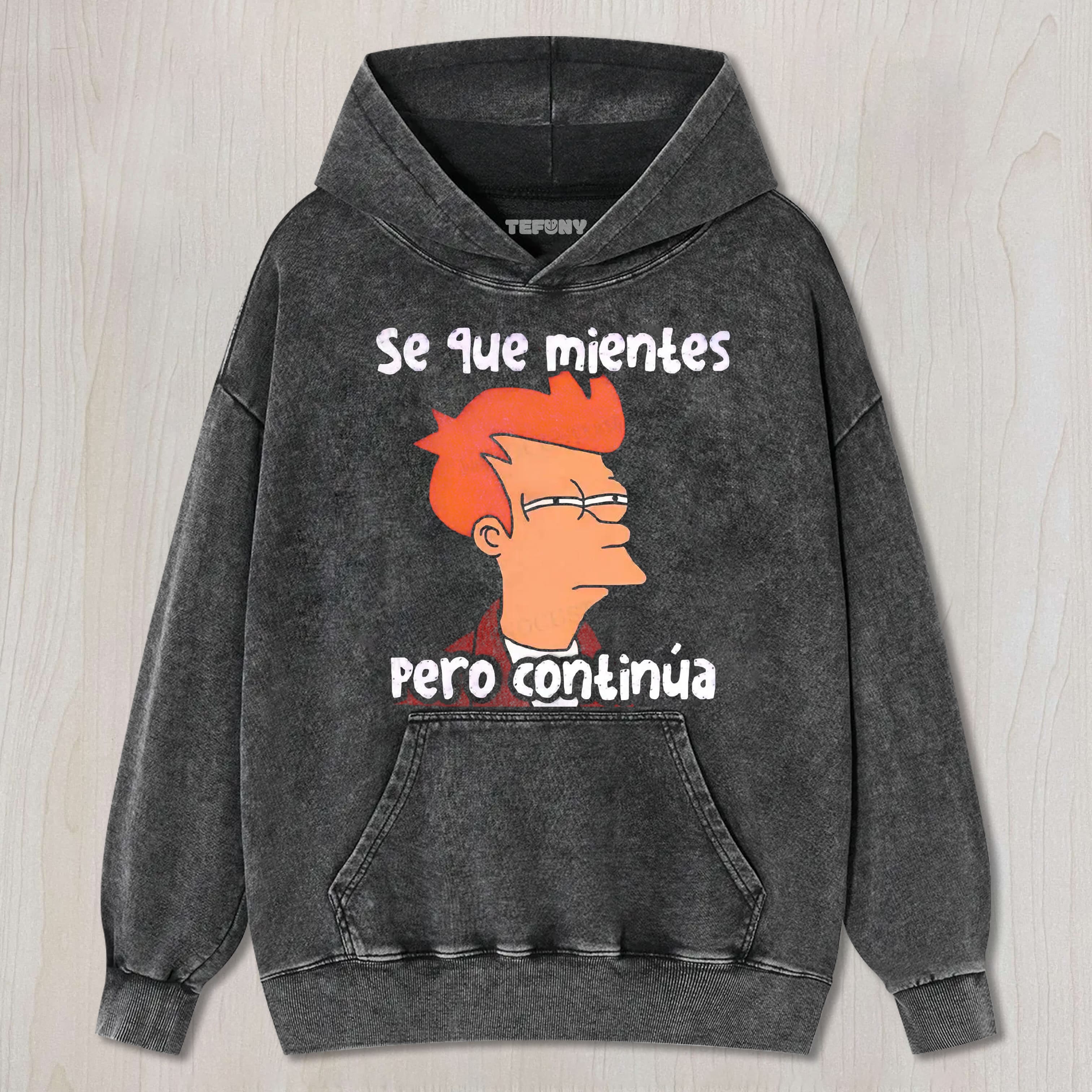 SARCASTIC SPANISH QUOTE CARTOON VINTAGE UNISEX TEE, TANK TOP, LAYERED LS, SWEATSHIRT & HOODIE