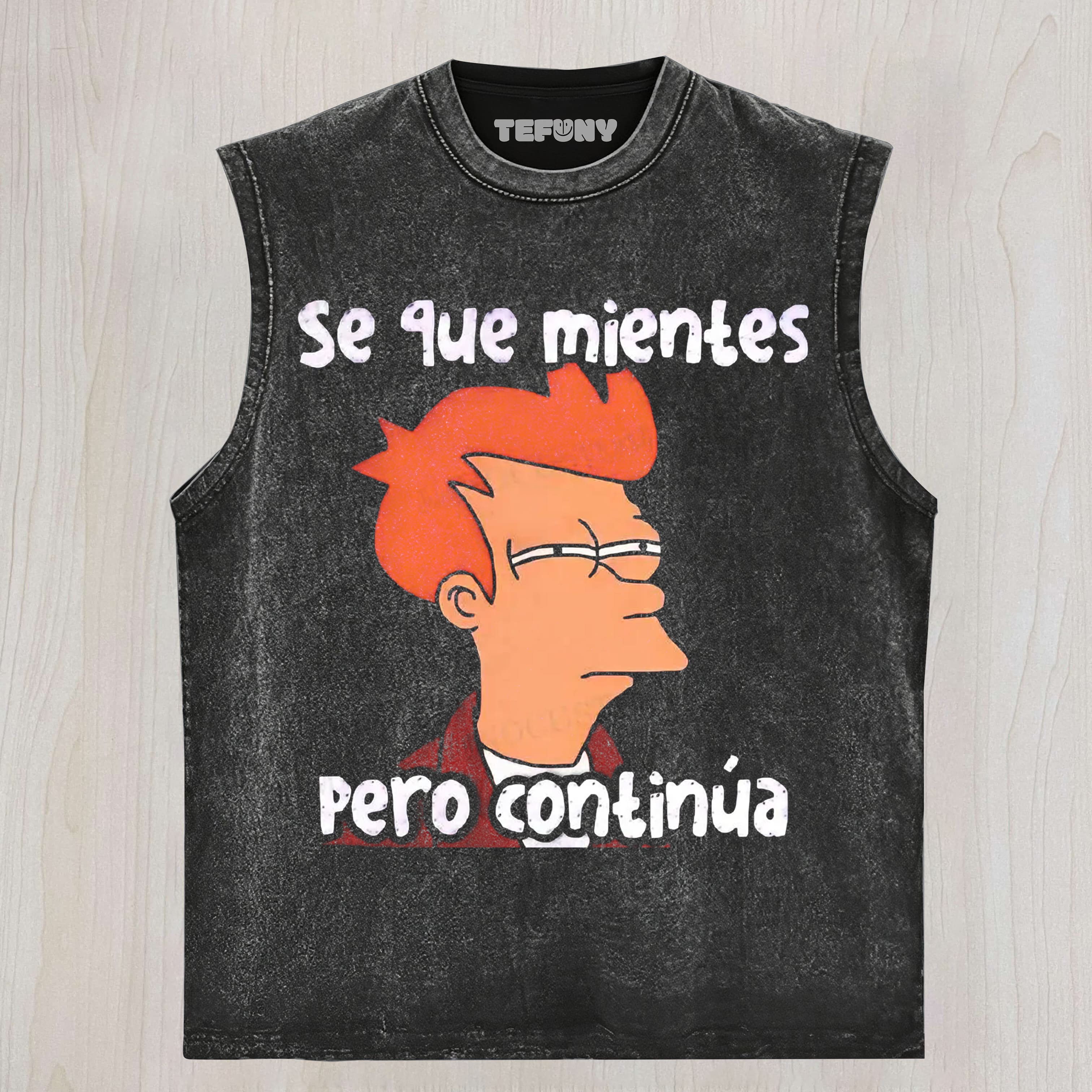 SARCASTIC SPANISH QUOTE CARTOON VINTAGE UNISEX TEE, TANK TOP, LAYERED LS, SWEATSHIRT & HOODIE