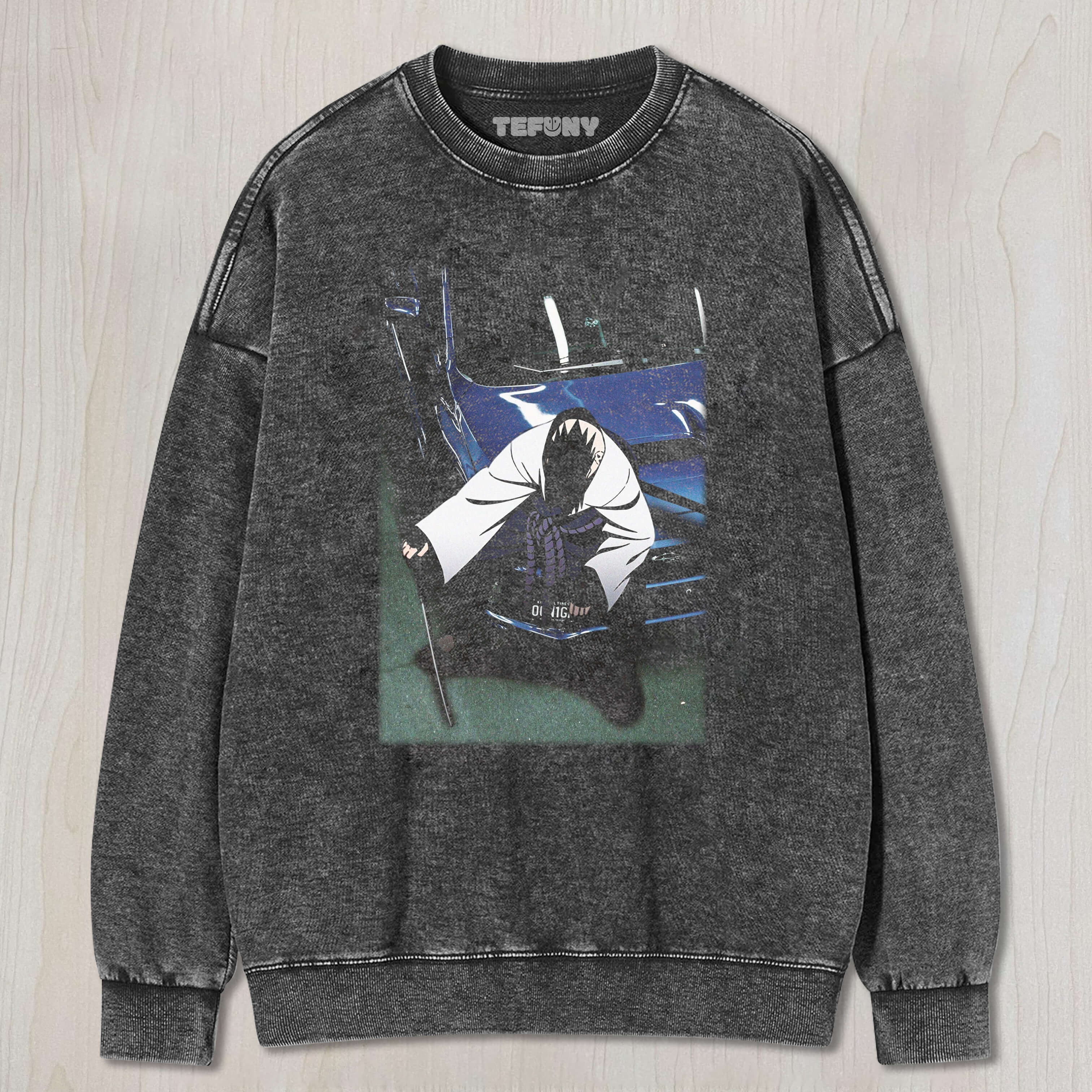 SASUKE SAT ON THE  CAR TEE & SWEAT & HOOD