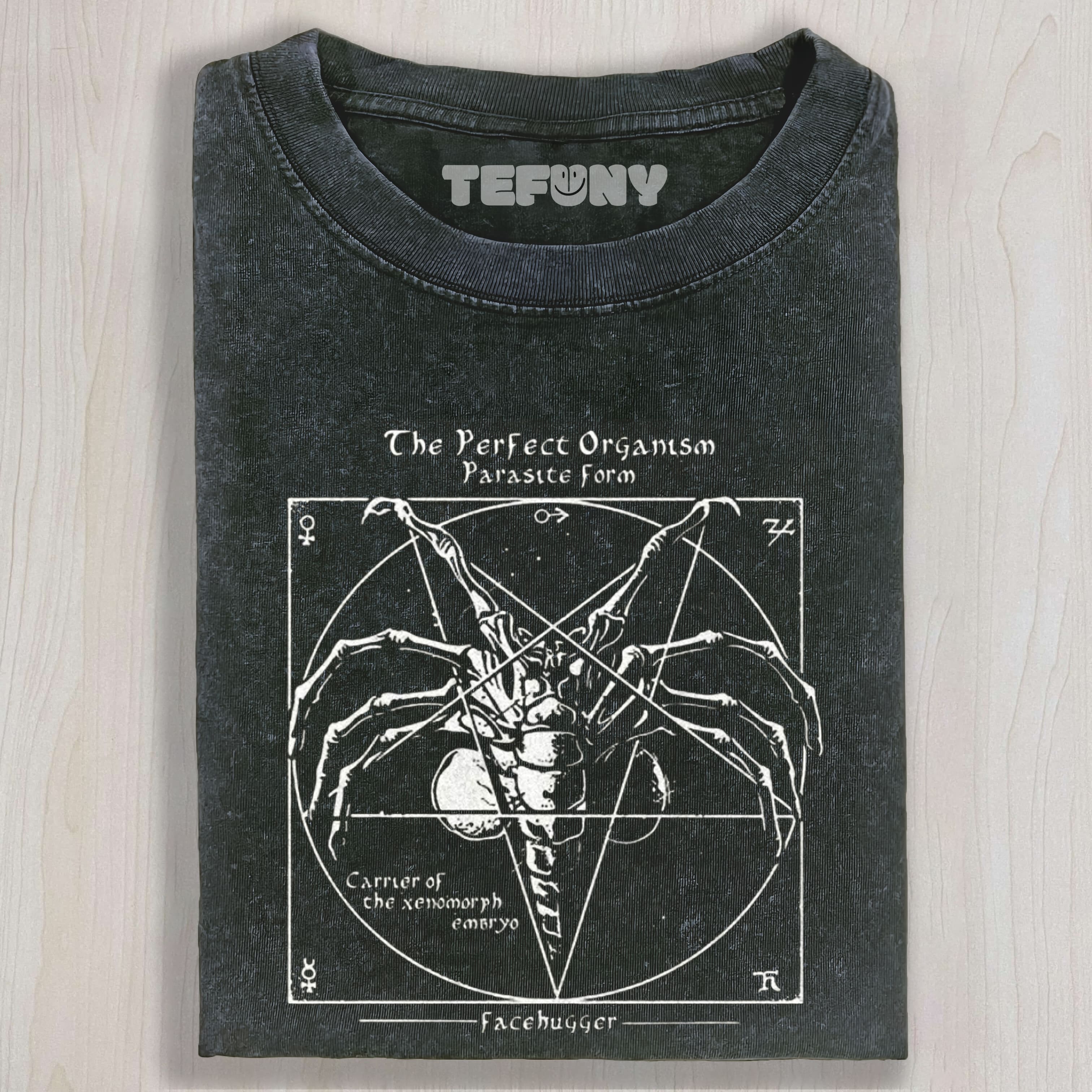 SCI-FI SYMMETRY CREATURE ANATOMY WASHED TEE & SWEAT & HOOD