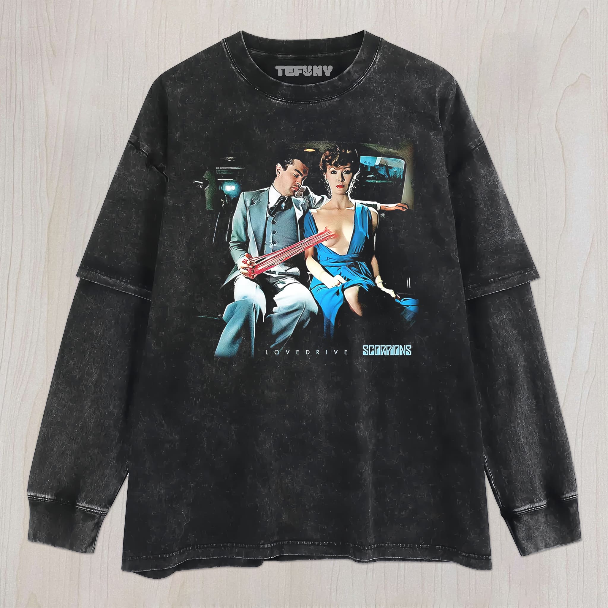 SCORPIONS & LOVEDRIVE 1979 UNISEX TEE, TANK TOP, LAYERED LS, SWEATSHIRT & HOODIE