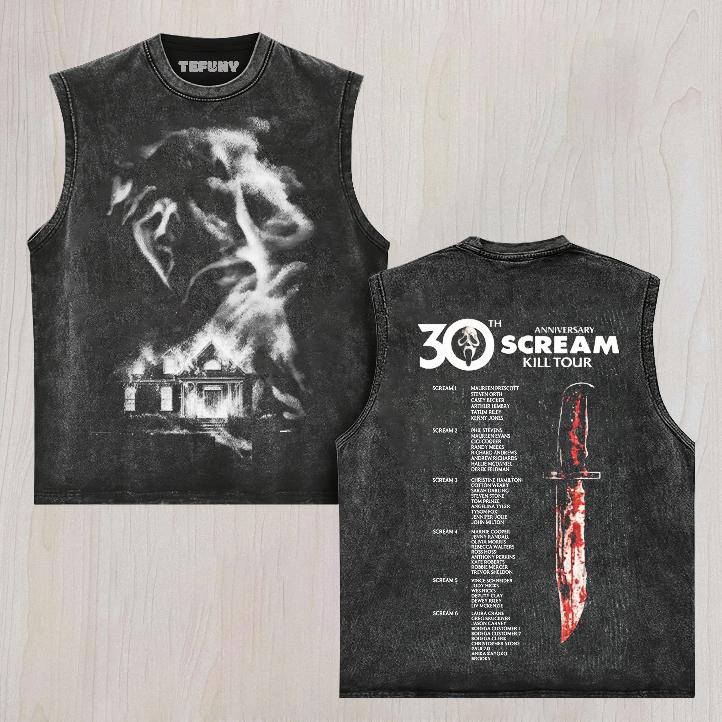 SCREAM 30TH ANNIVERSARY KILL TOUR V1 TANK TOP
