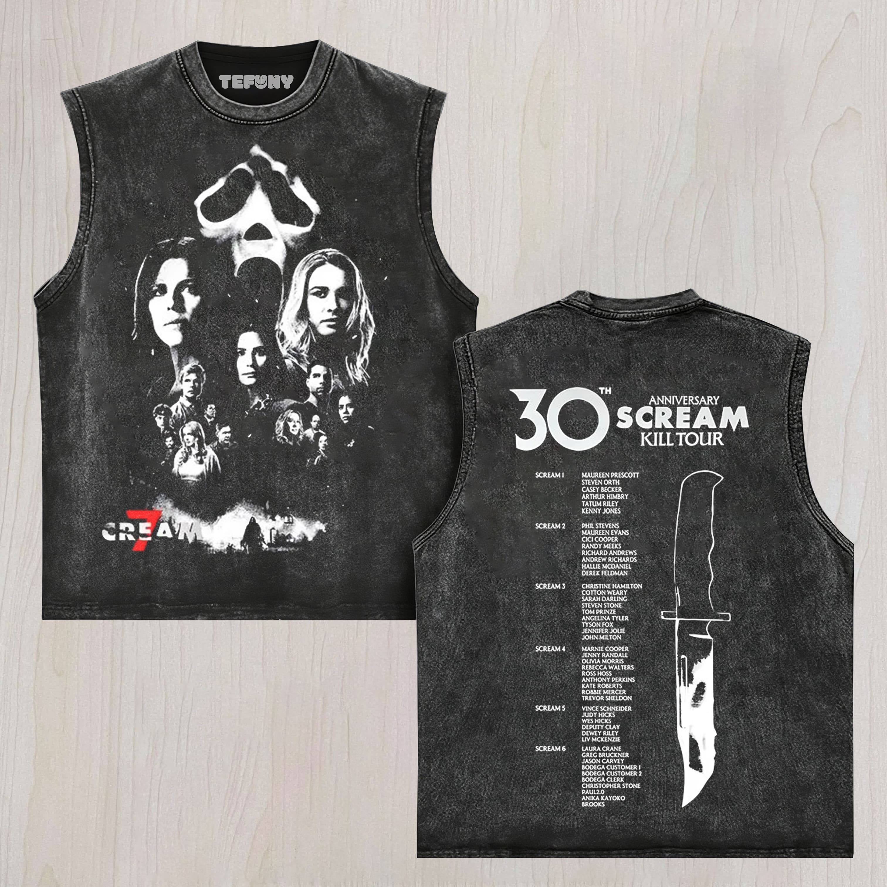 SCREAM 30TH ANNIVERSARY KILL TOUR V2 TANK TOP