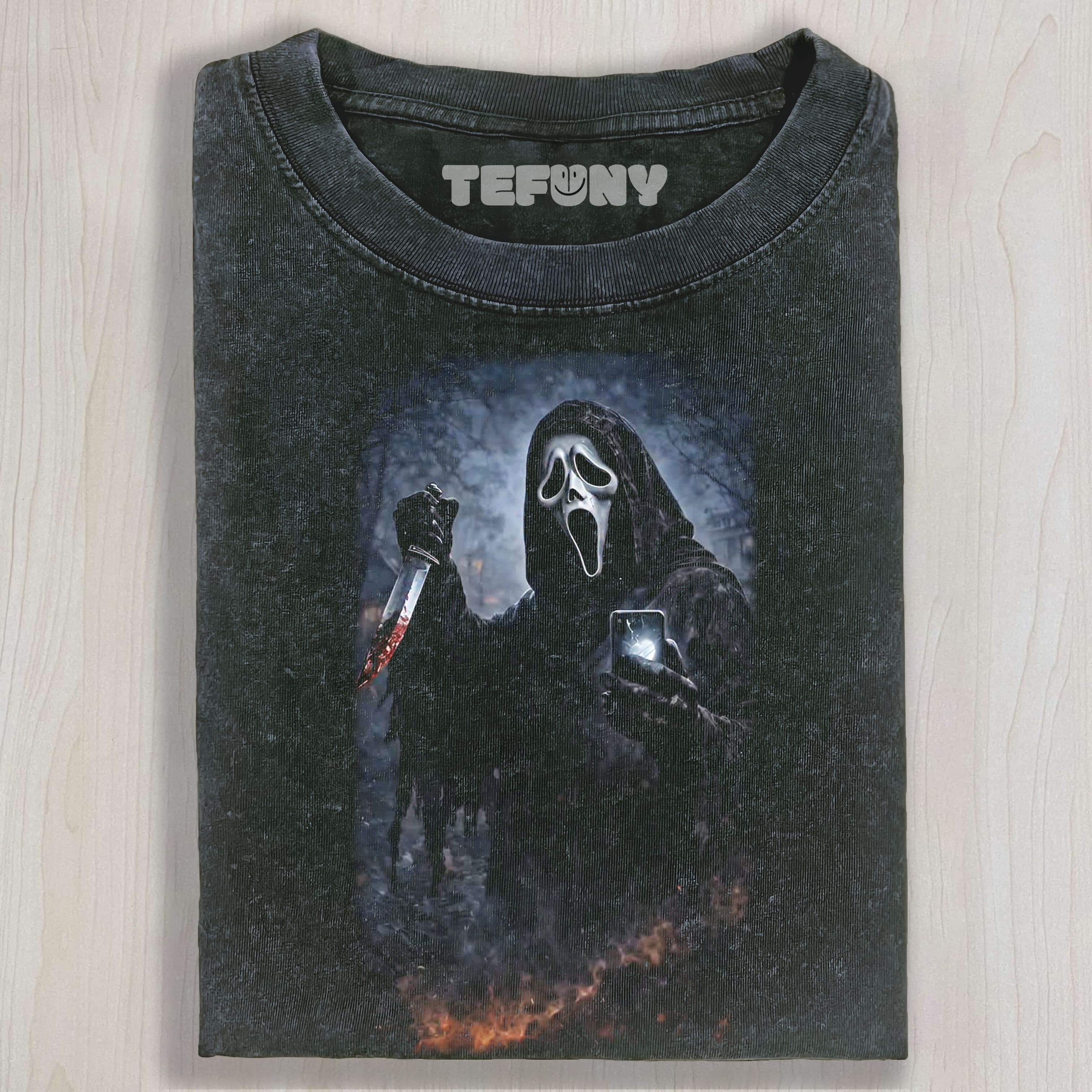 SCREAM HOLDING A PHONE TEE & SWEAT & HOOD