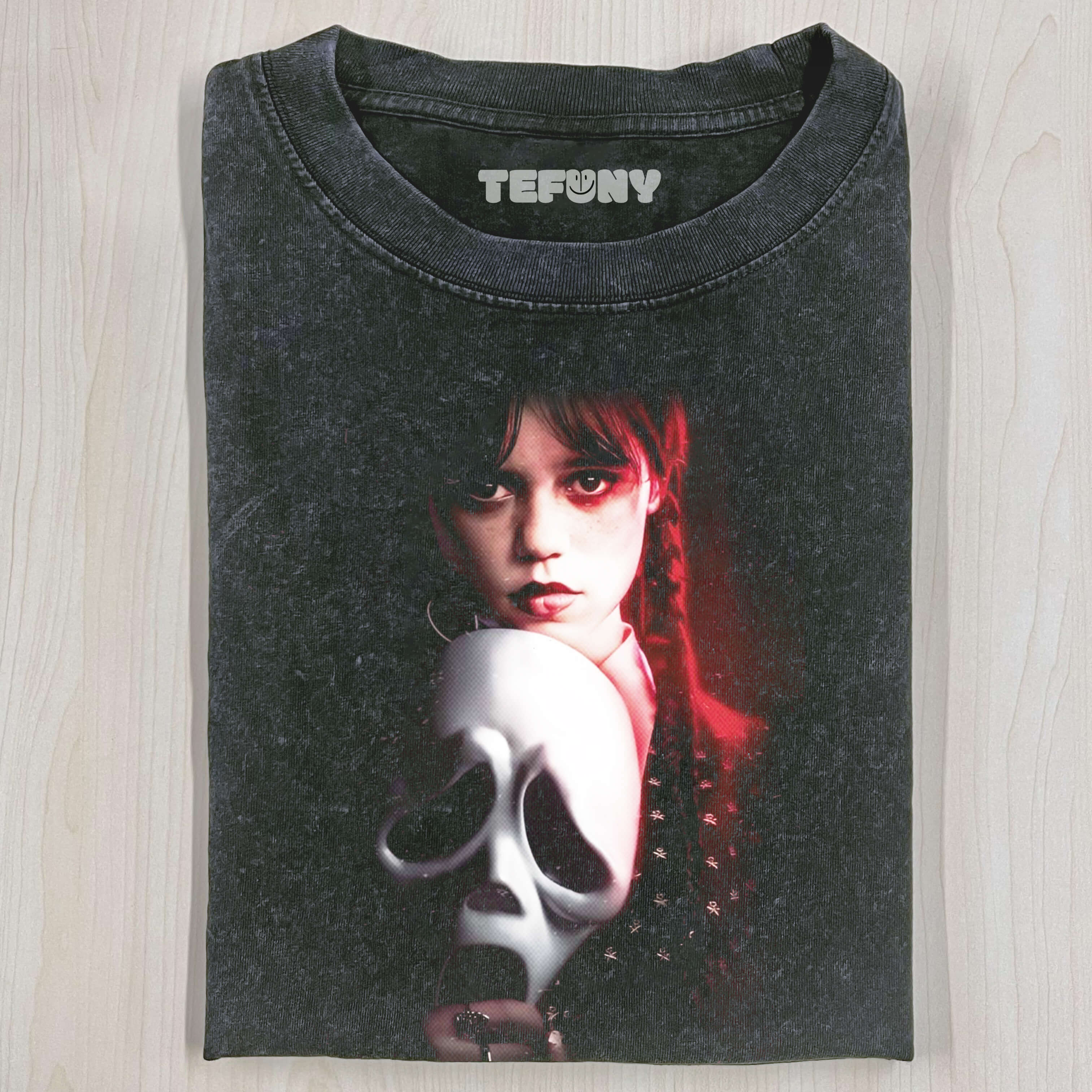 SCREAM & WEDNESDAY ADDAMS T-SHIRT