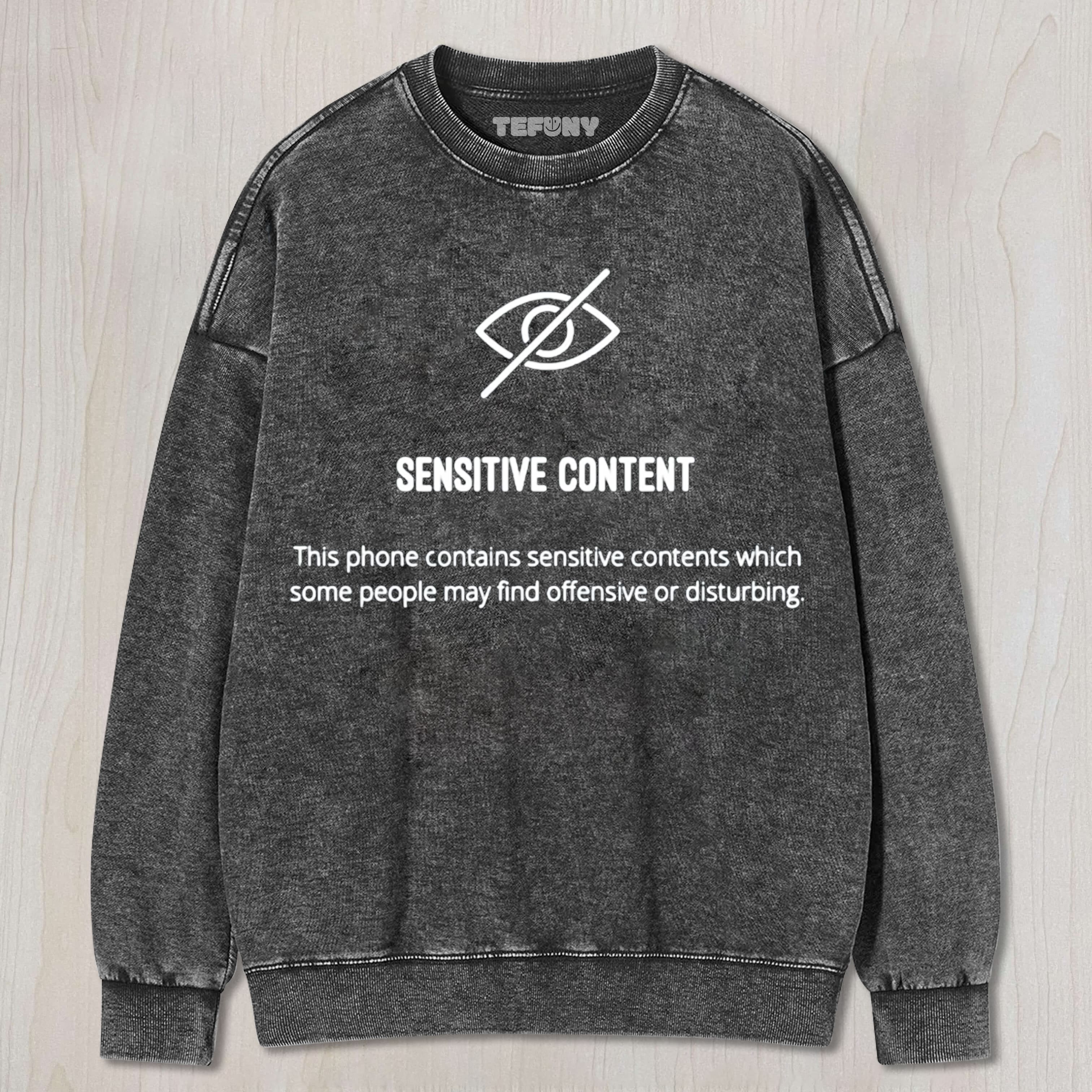 SENSITIVE CONTENT TEE & SWEAT & HOOD