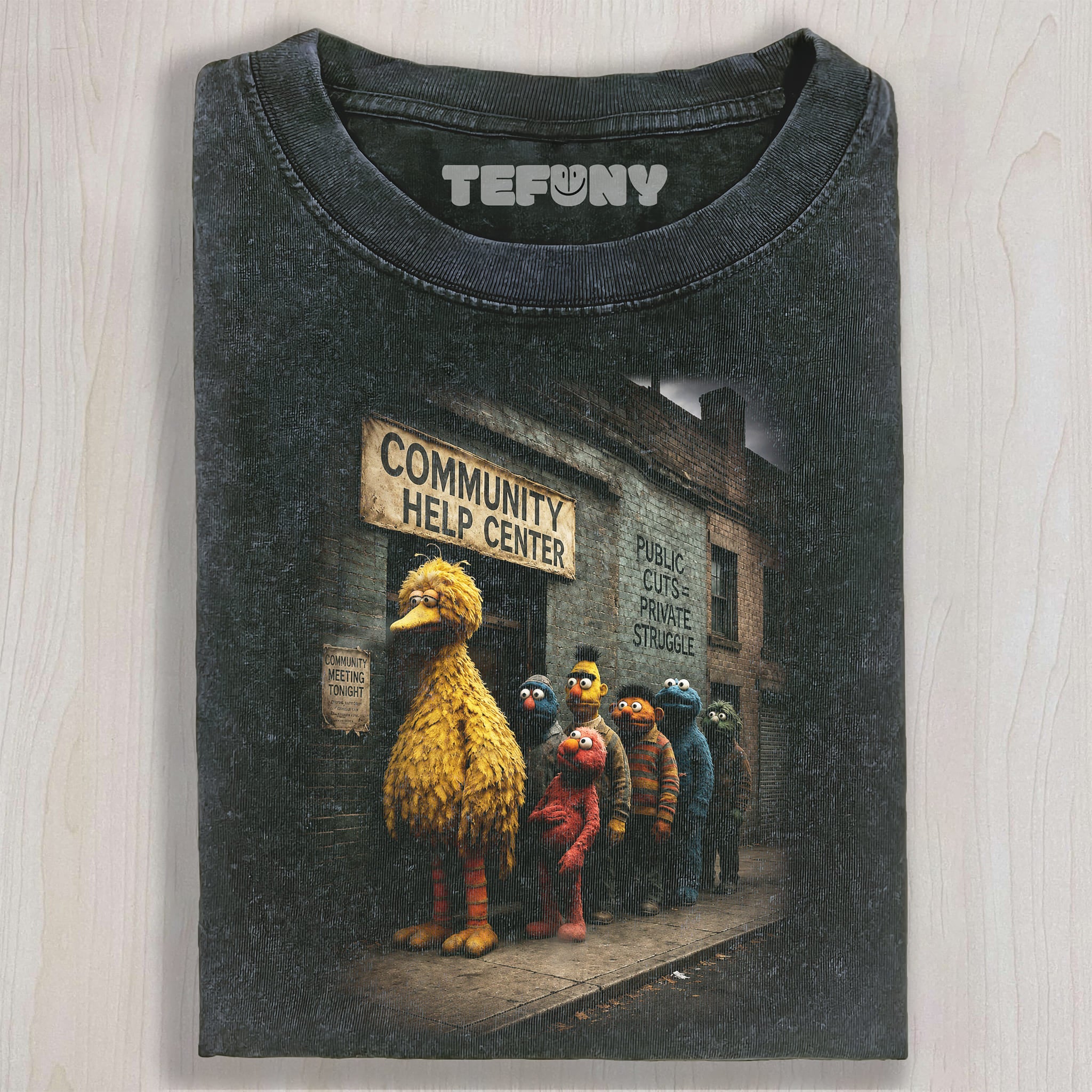 SESAME STREET COMMUNITY HELP CENTER UNISEX TEE, TANK TOP, LAYERED LS, SWEATSHIRT & HOODIE