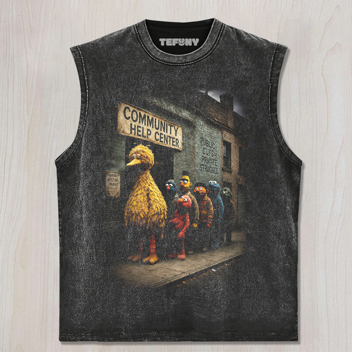 SESAME STREET COMMUNITY HELP CENTER UNISEX TEE, TANK TOP, LAYERED LS, SWEATSHIRT & HOODIE