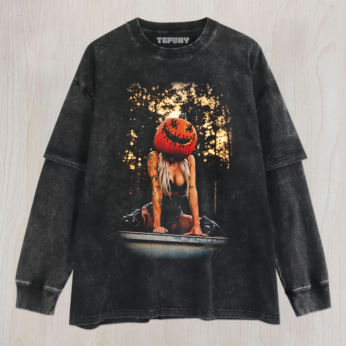 SEXY PUMPKIN WOMAN UNISEX TEE, TANK TOP, LAYERED LS, SWEATSHIRT & HOODIE