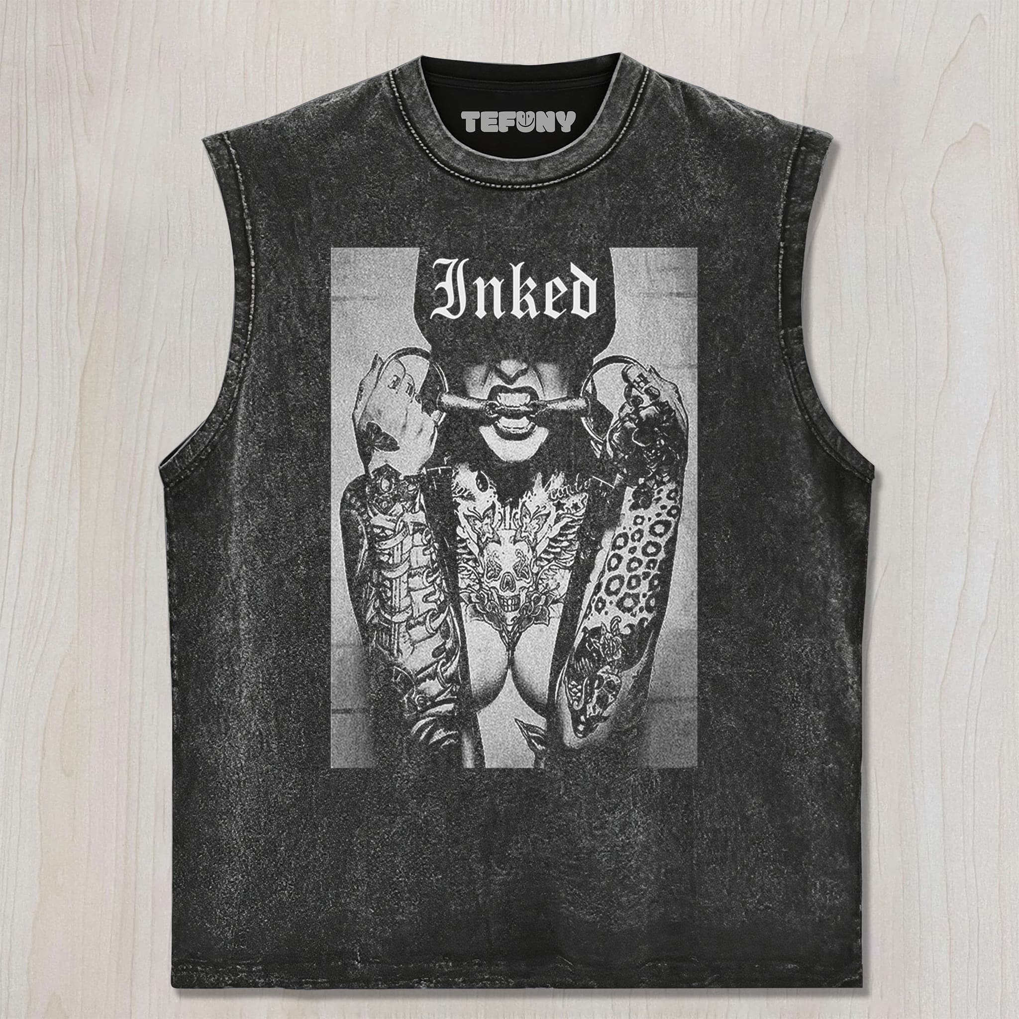SEXY TATTOO INKED GIRL UNISEX TEE, TANK TOP, LAYERED LS, SWEATSHIRT & HOODIE