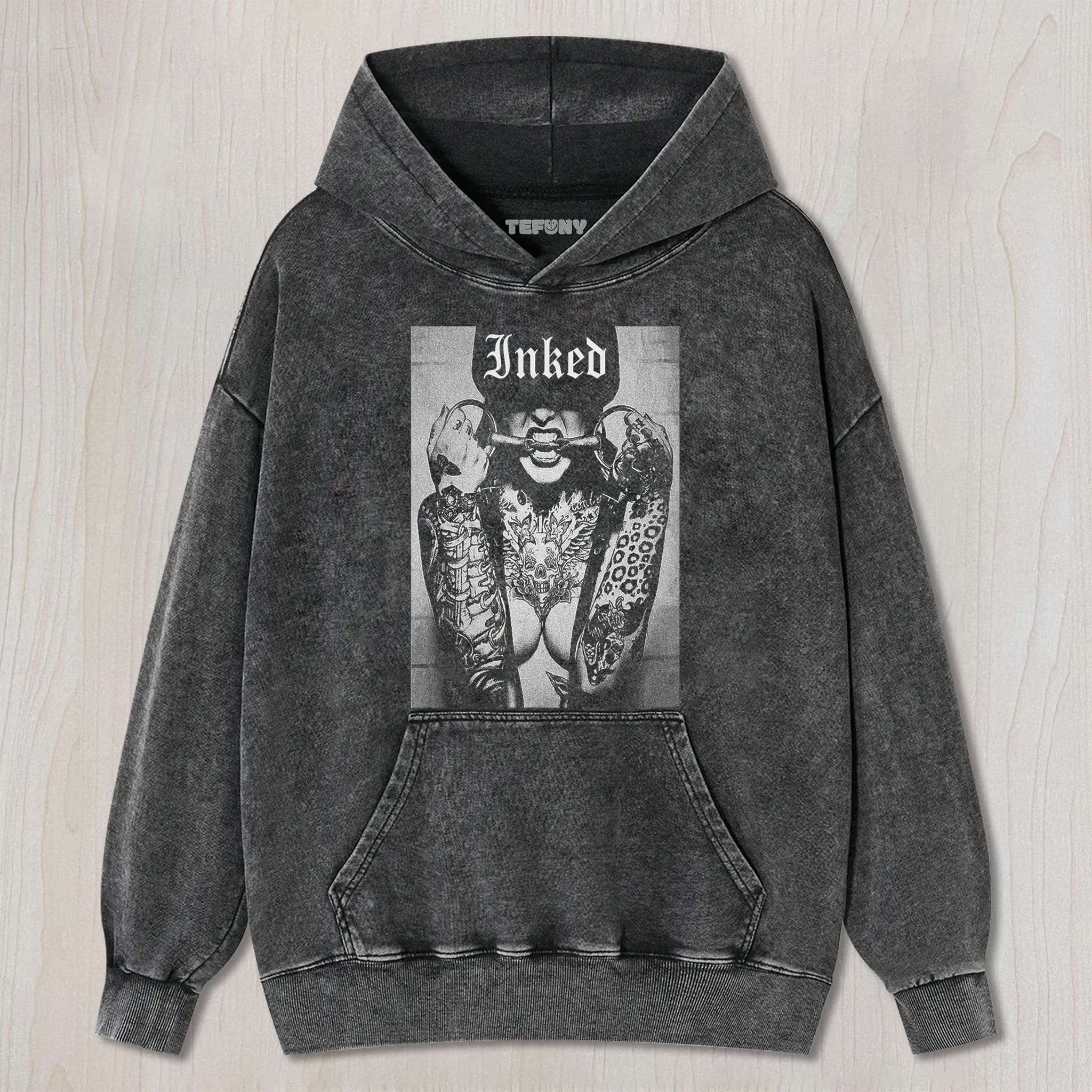 SEXY TATTOO INKED GIRL UNISEX TEE, TANK TOP, LAYERED LS, SWEATSHIRT & HOODIE