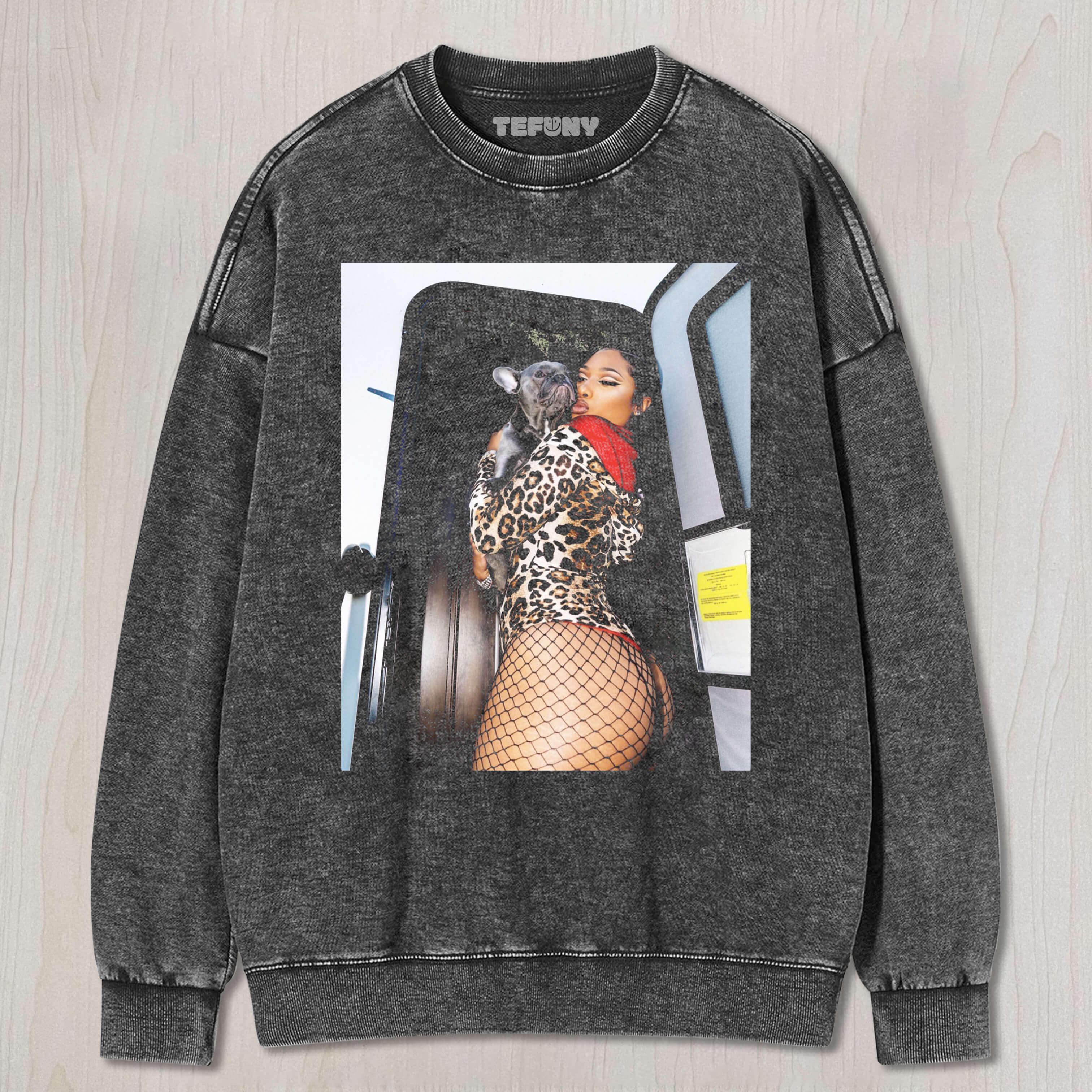 SEXY BEAUTY HOLDING A DOG T-SHIRT