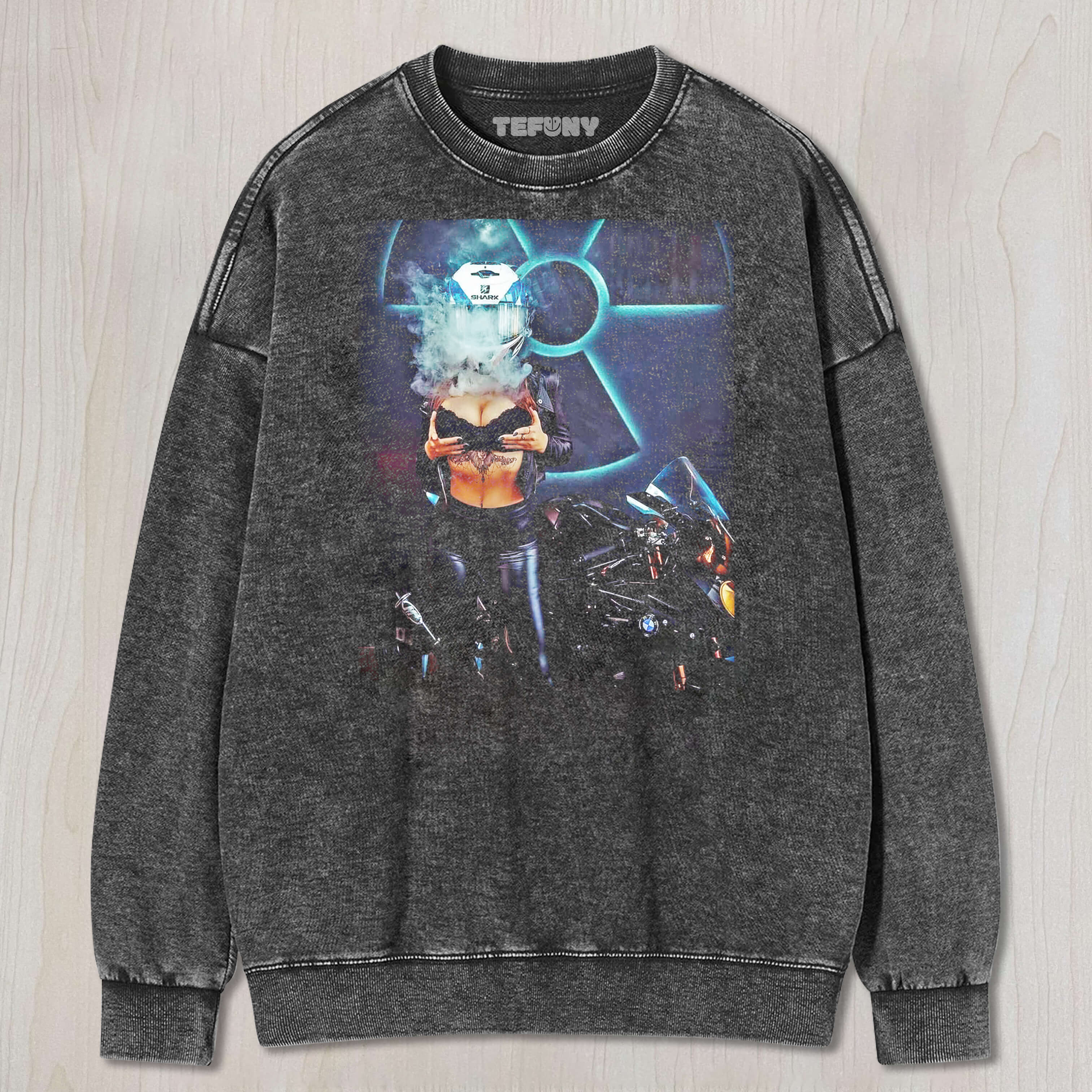 SEXY WOMAN AND MOTORCYCLE TEE & SWEAT & HOOD